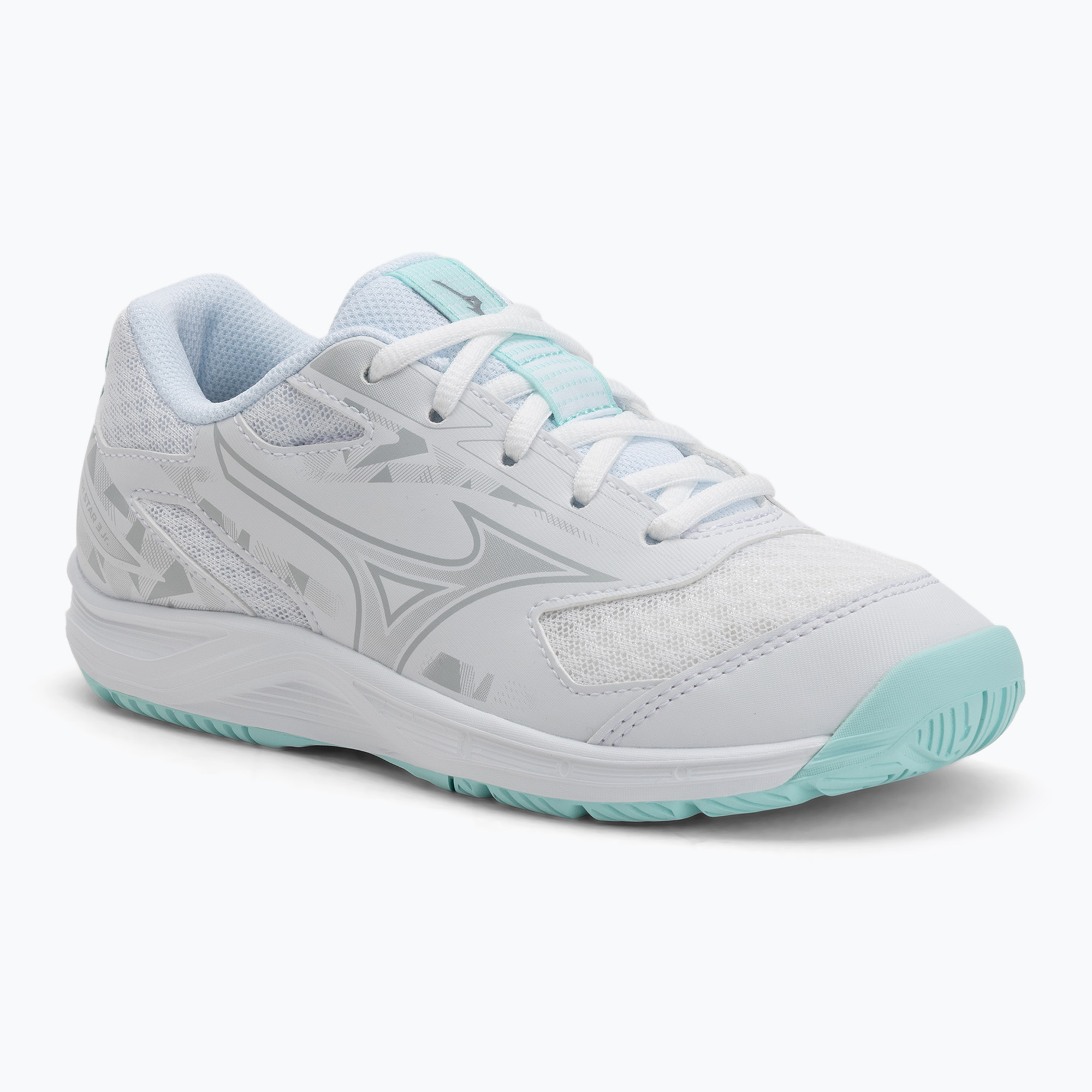 Buty dziecięce Mizuno Stealth Star 3 white/blue tint 