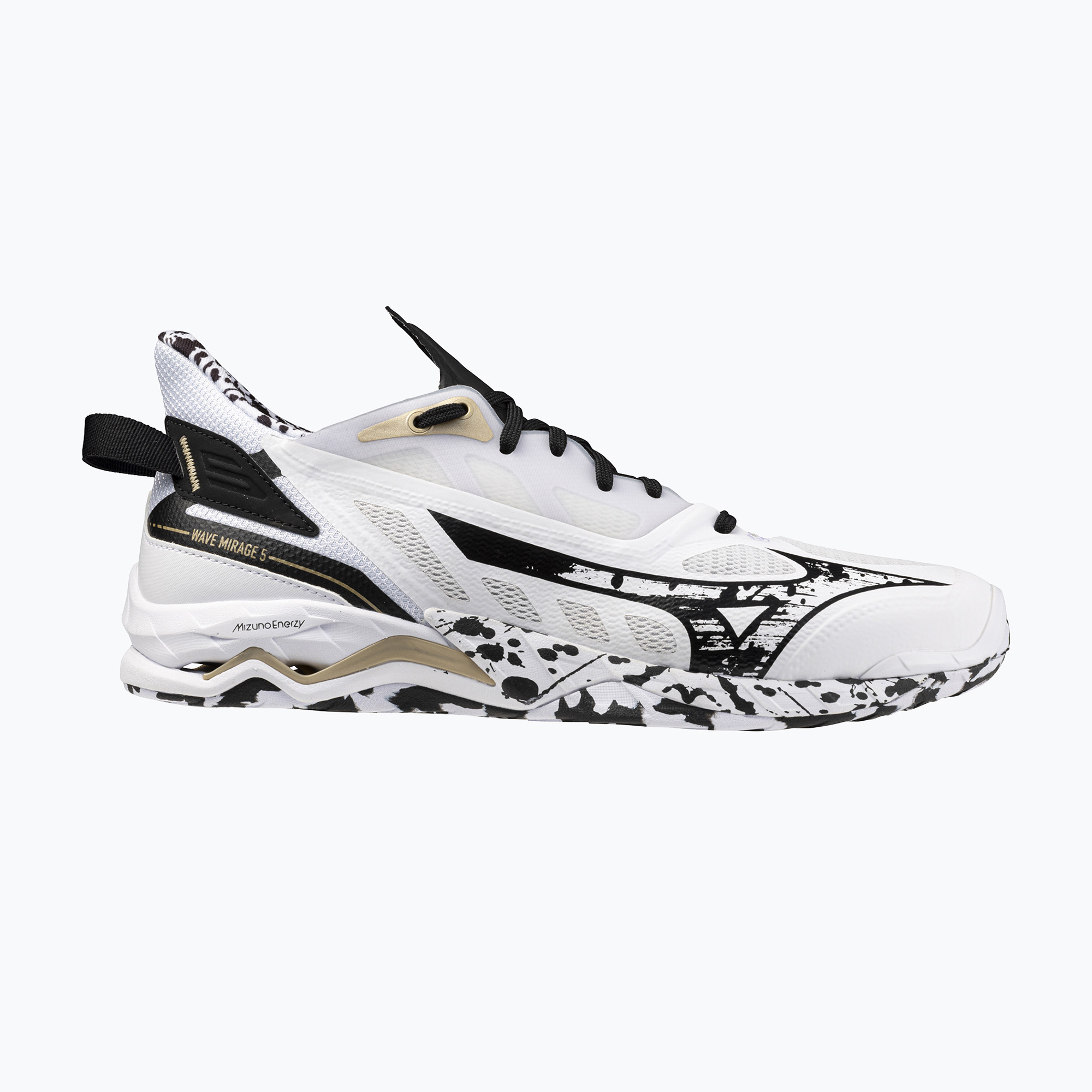 Buty do piłki ręcznej Mizuno Wave Mirage 5 white/black/ge gold
