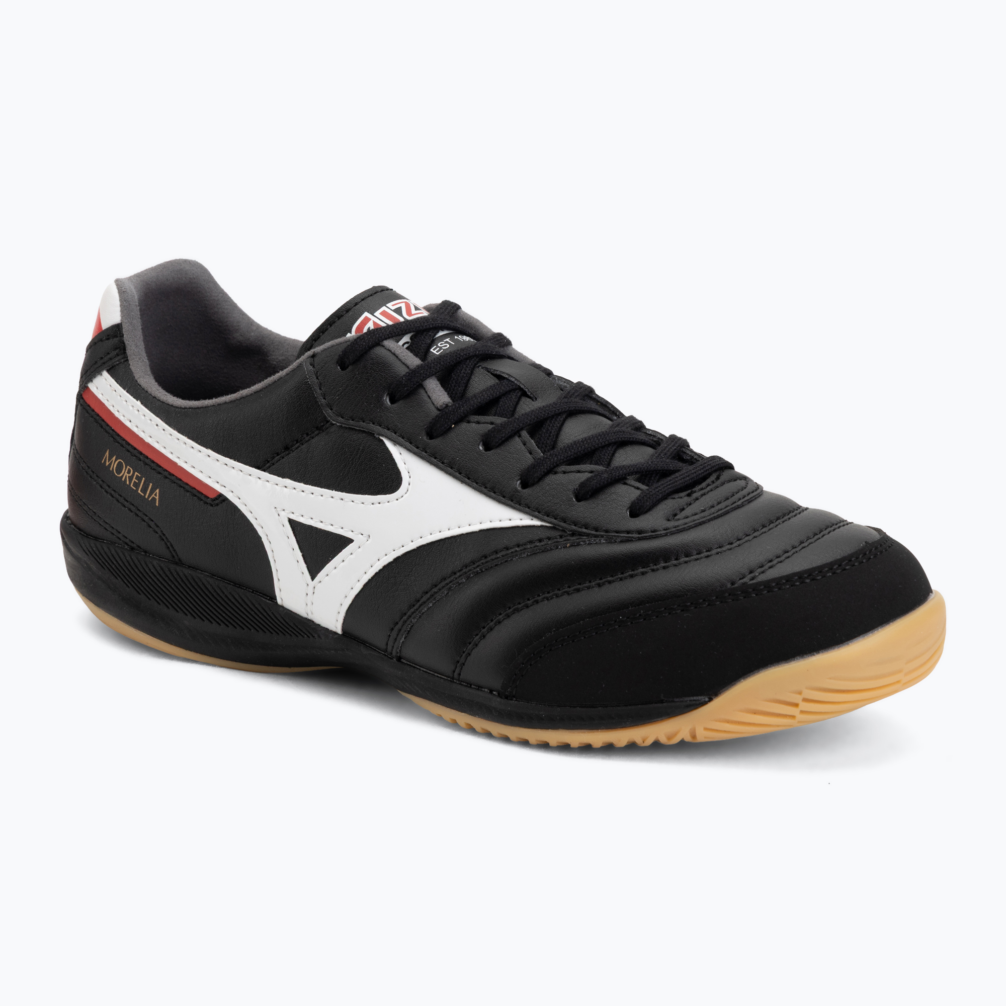 Încălțăminte de fotbal Mizuno Morelia Sala Pro IN black/white/chinese red