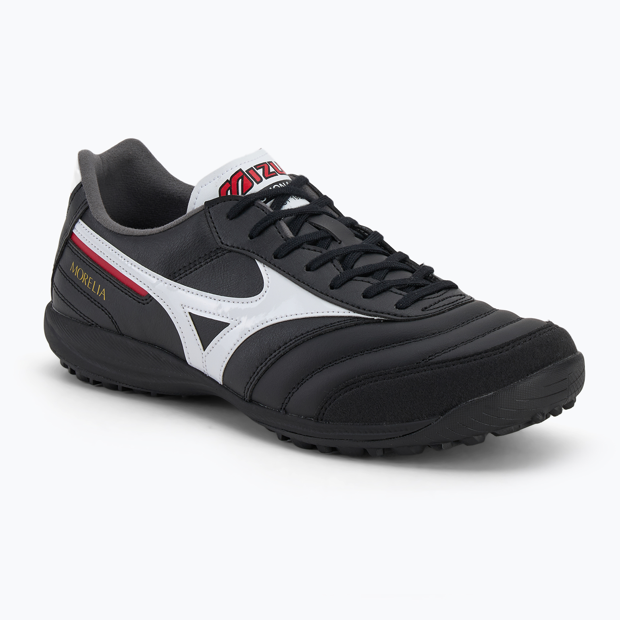 Buty piłkarskie męskie Mizuno Morelia Sala Elite TF black/white/chinese red 