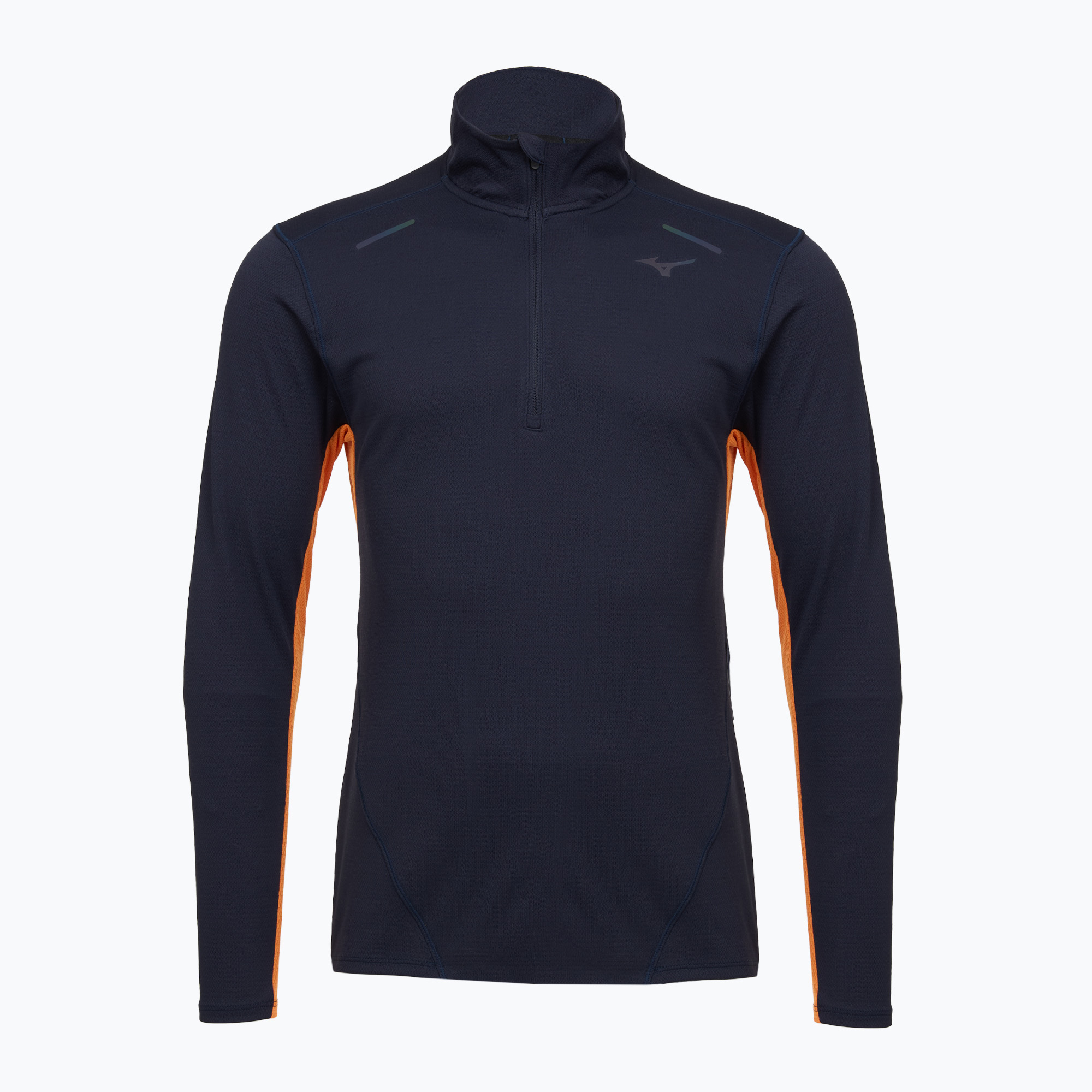 Мъжка блуза с дълъг ръкав за бягане Mizuno Tech Thermal Charge Half Zip baritone blue