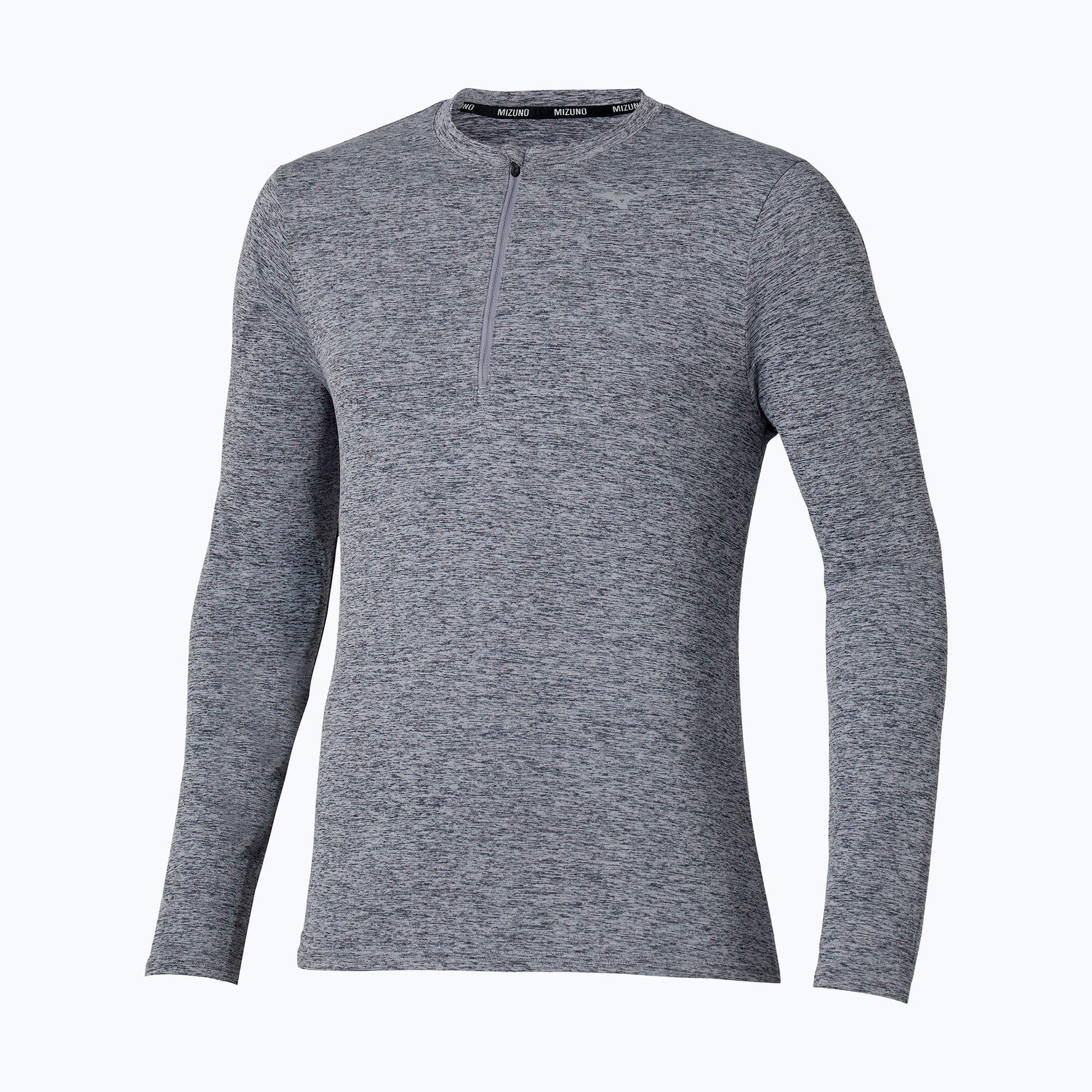 Longsleeve do biegania męski Mizuno Core Impulse Half Zip Tee quicksilver 