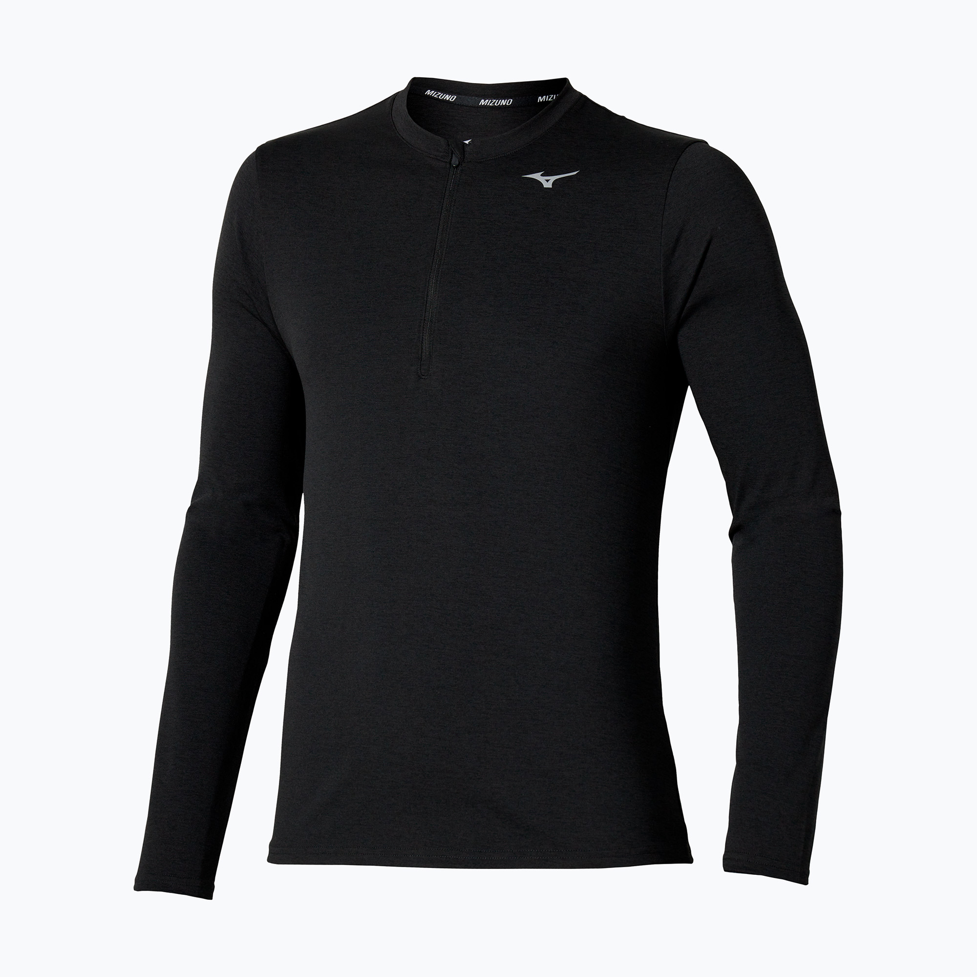 Longsleeve do biegania męski Mizuno Core Impulse Half Zip Tee black 