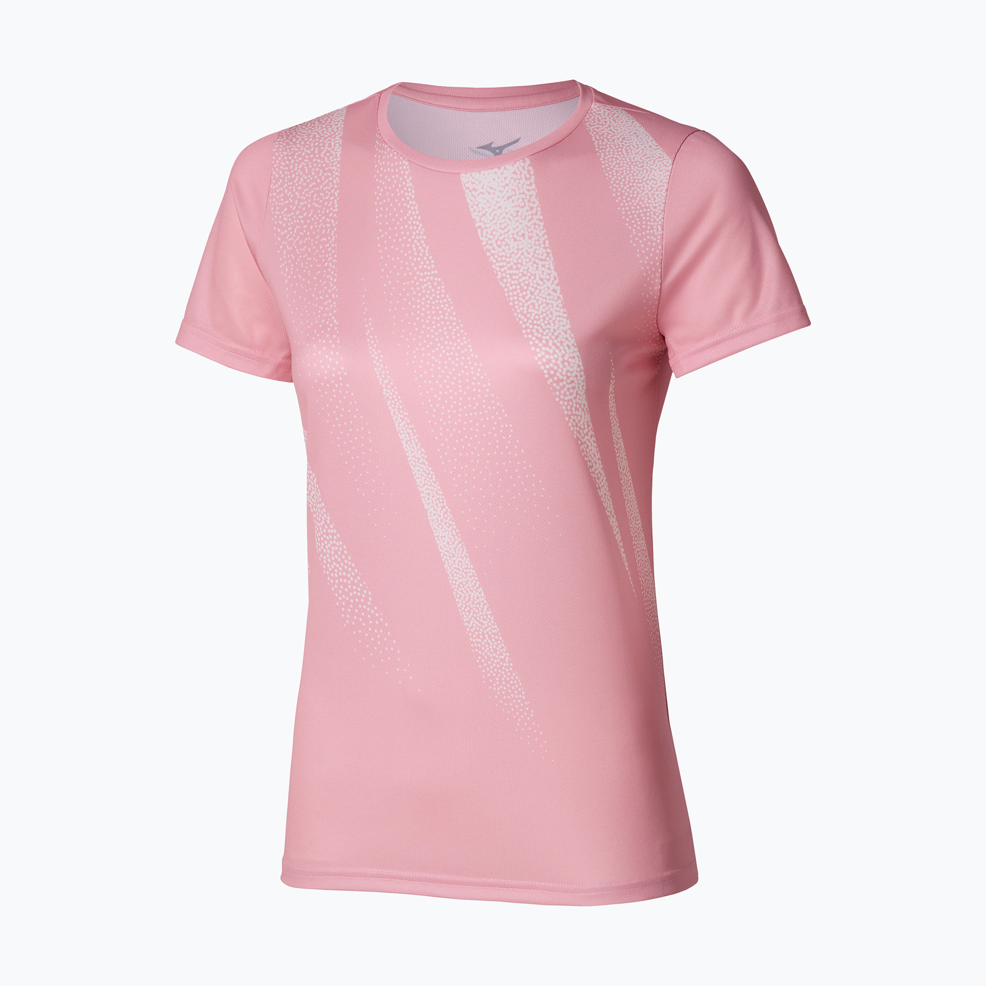 Koszulka do biegania damska Mizuno Core Graphic Tee bleached mauve 