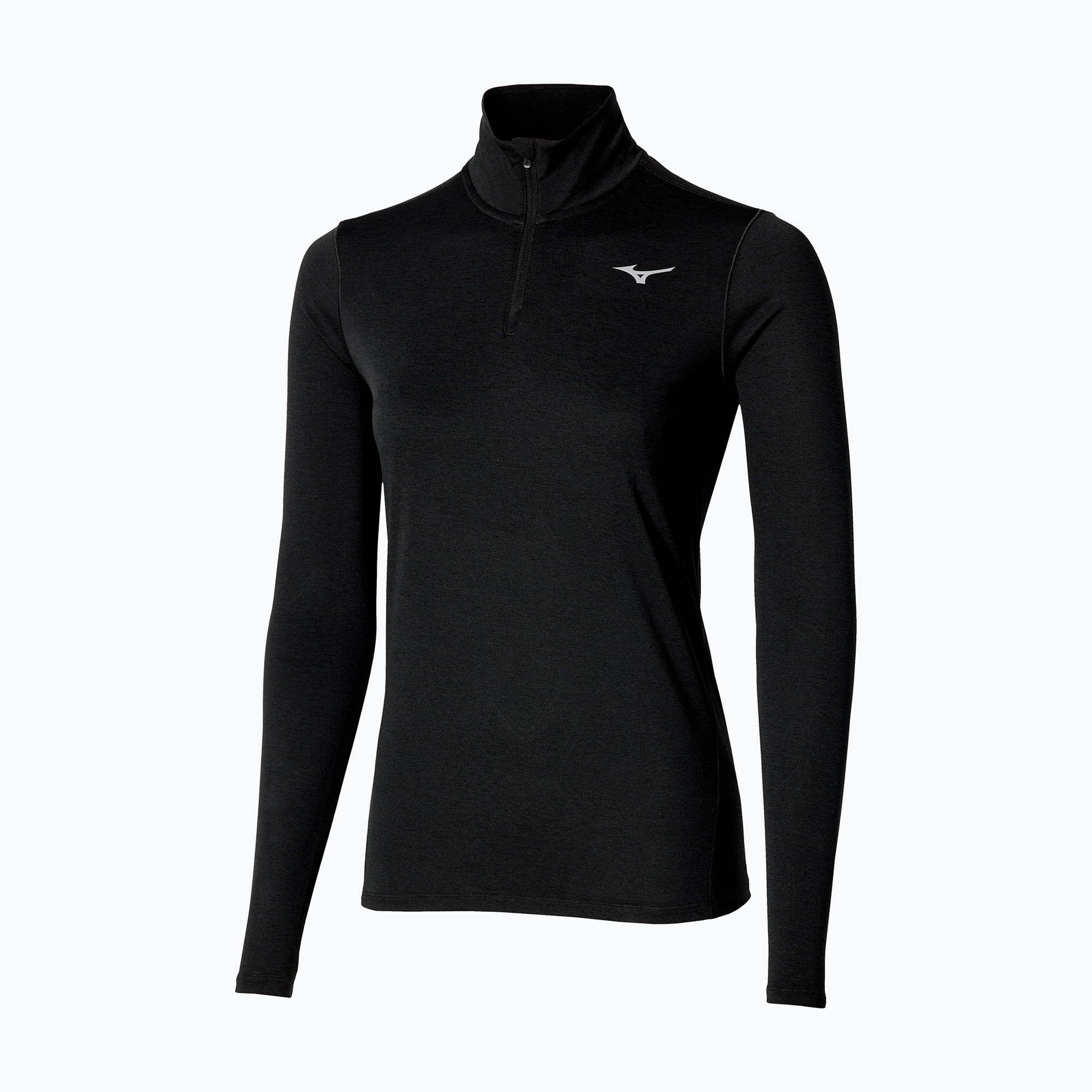Bluza do biegania damska Mizuno Core Impulse Half Zip Tee black 