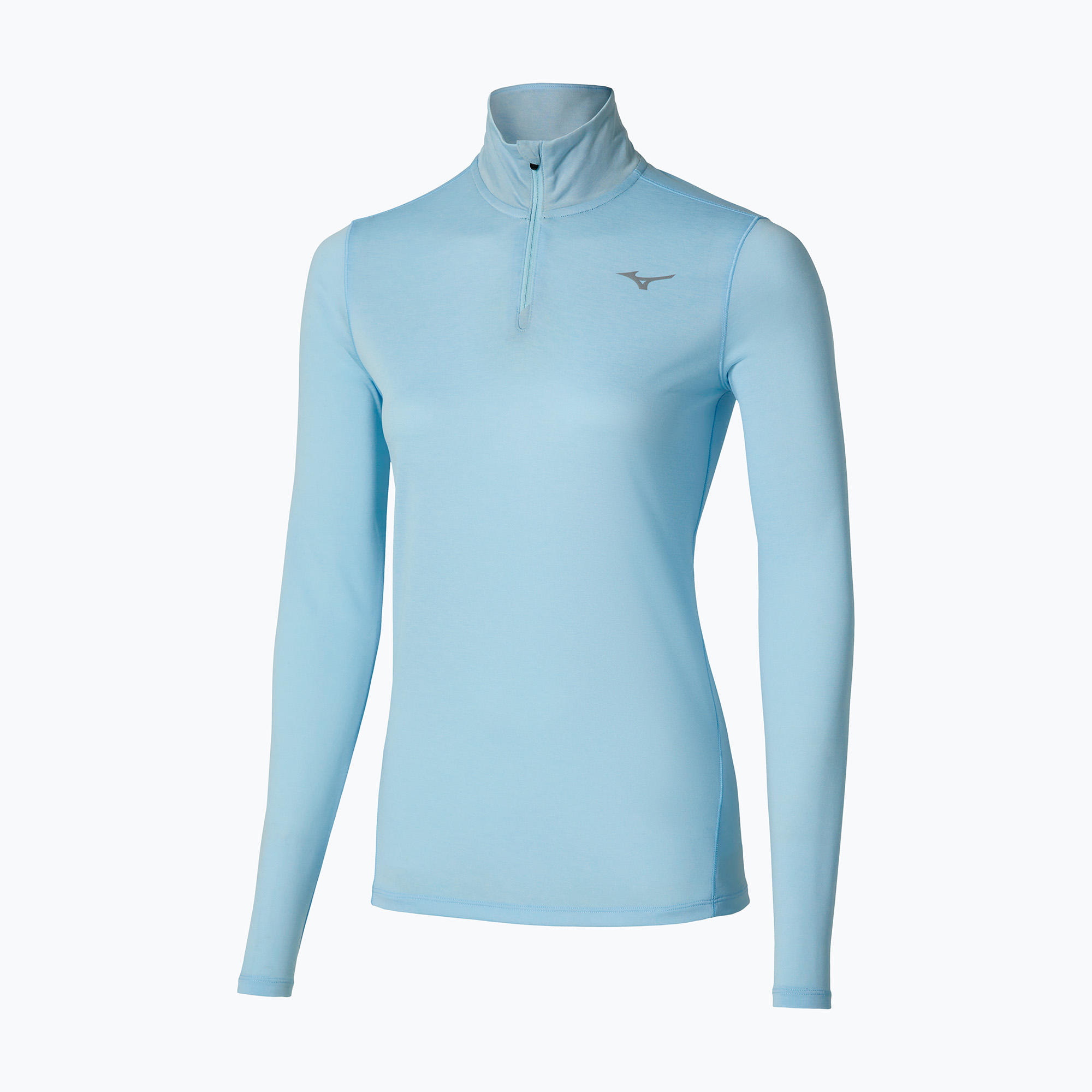 Bluza do biegania damska Mizuno Core Impulse Half Zip Tee nantucket breeze 