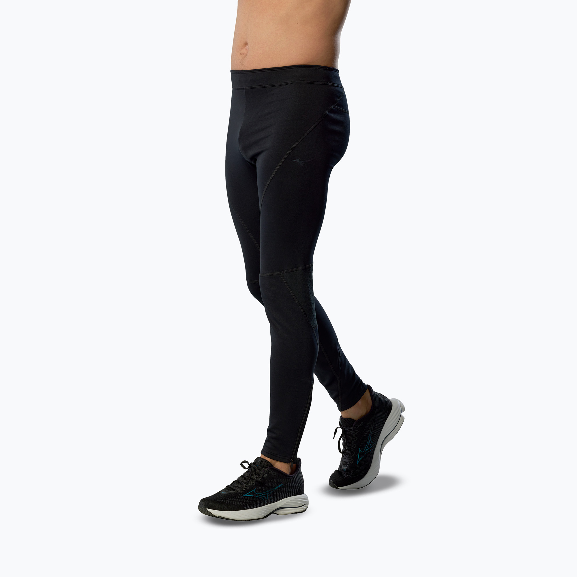 Legginsy do biegania męskie Mizuno Active Warmalite Long Tight black 