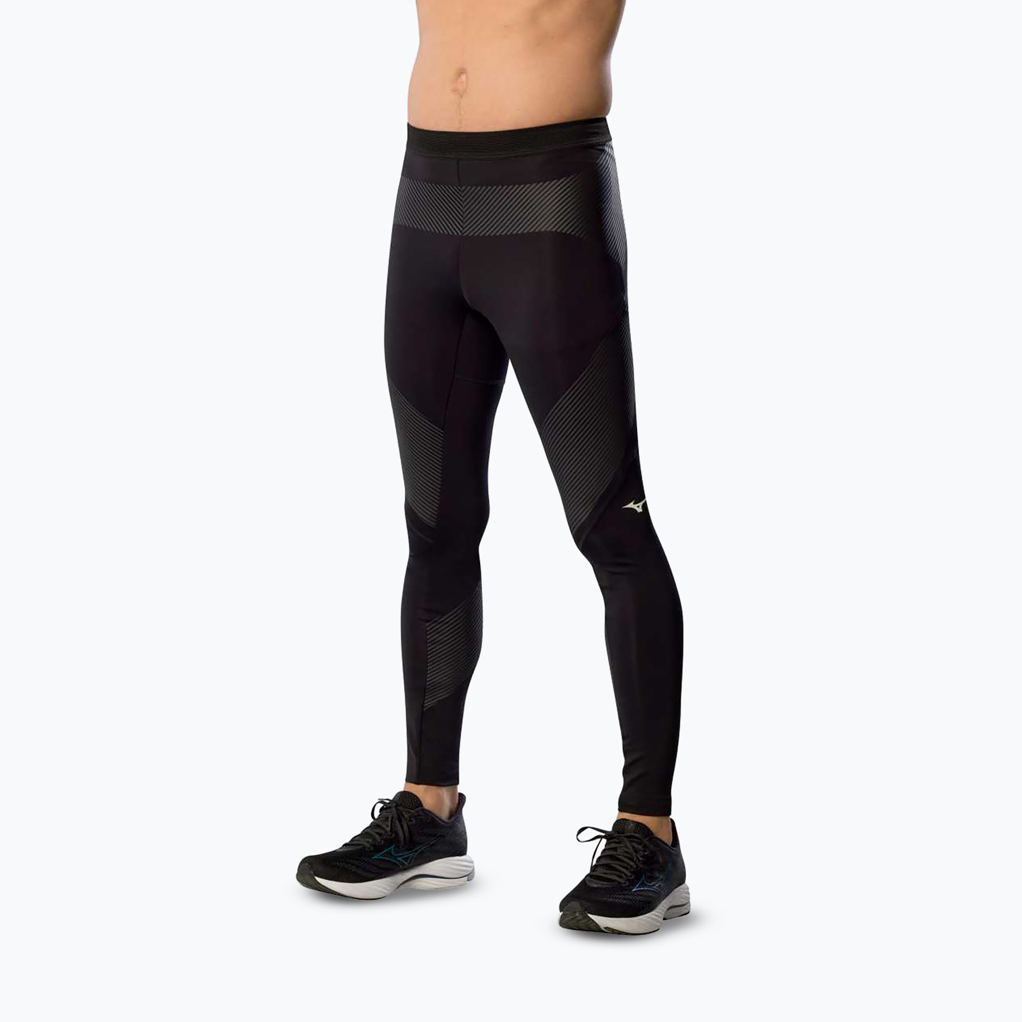 Legginsy do biegania męskie Mizuno Tech Biogear Sonic Long black