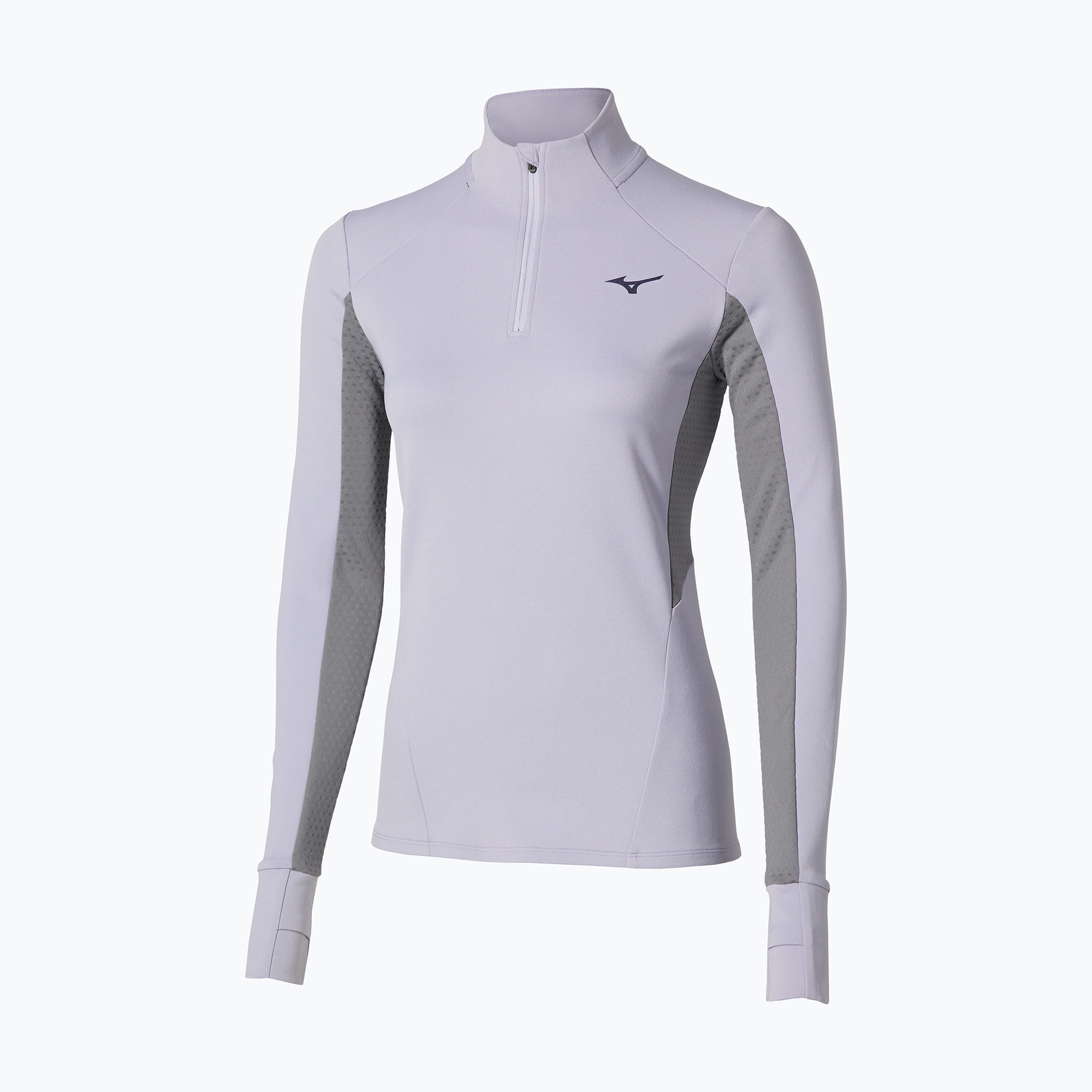 Bluza do biegania damska Mizuno Active Warm Half Zip icelandic blue 