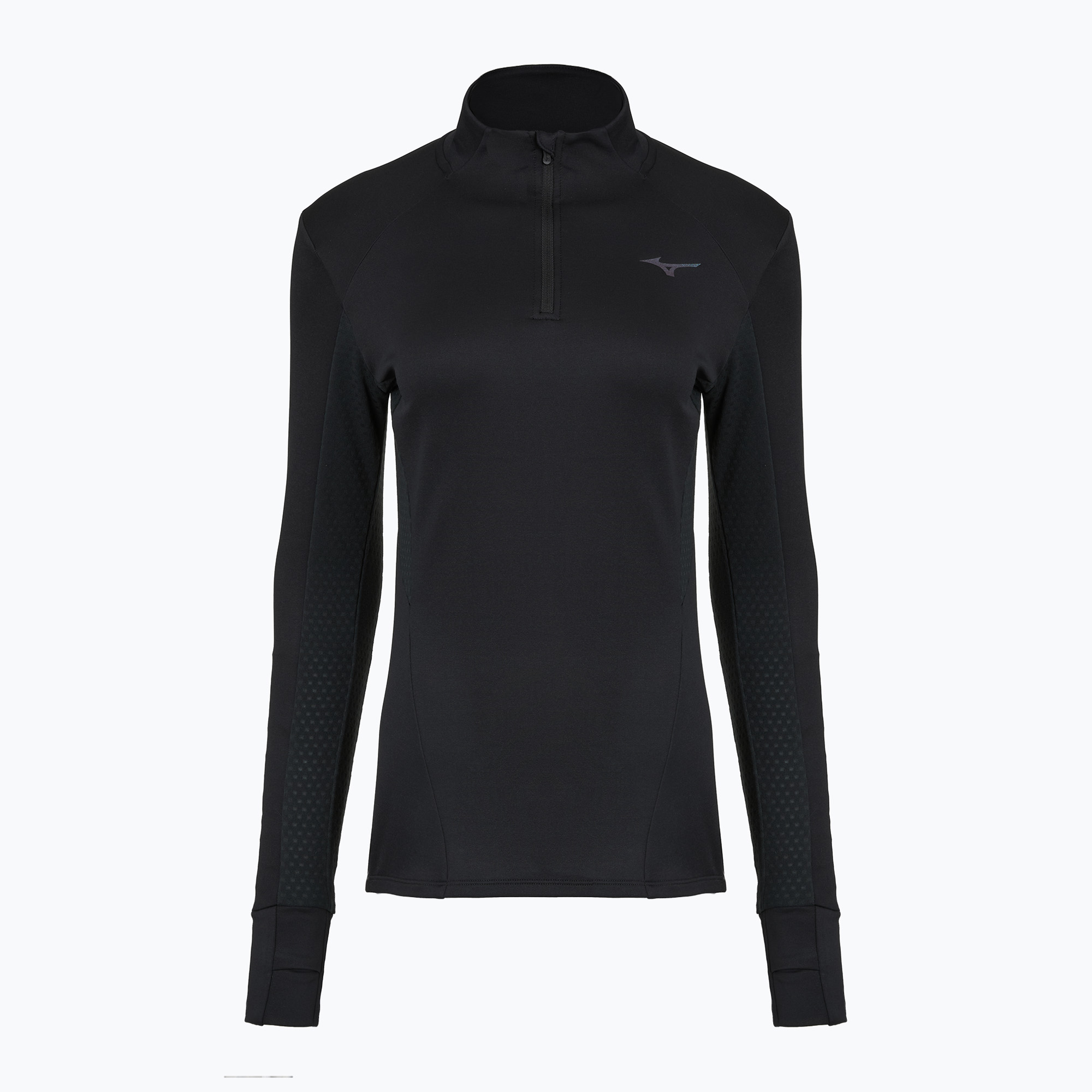 Дамски потник за бягане Mizuno Active Warm Half Zip black