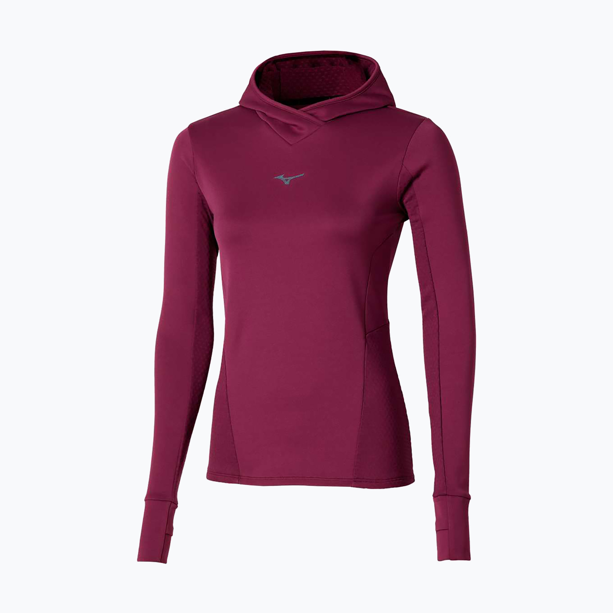 Bluza do biegania damska Mizuno Active Warm Hooded dark purple 