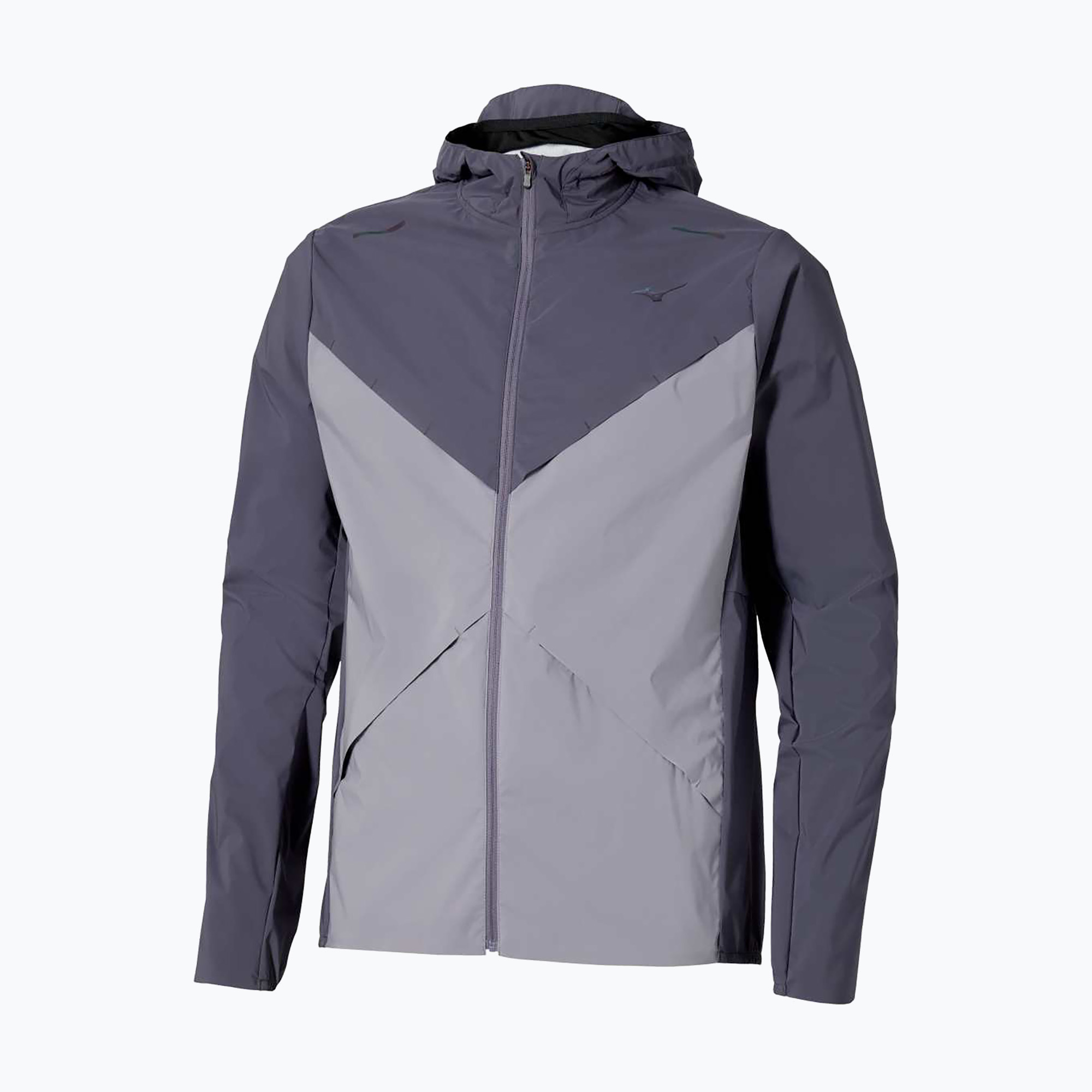 Kurtka do biegania męska Mizuno Tech Thermal Charge Hooded quiksilver 