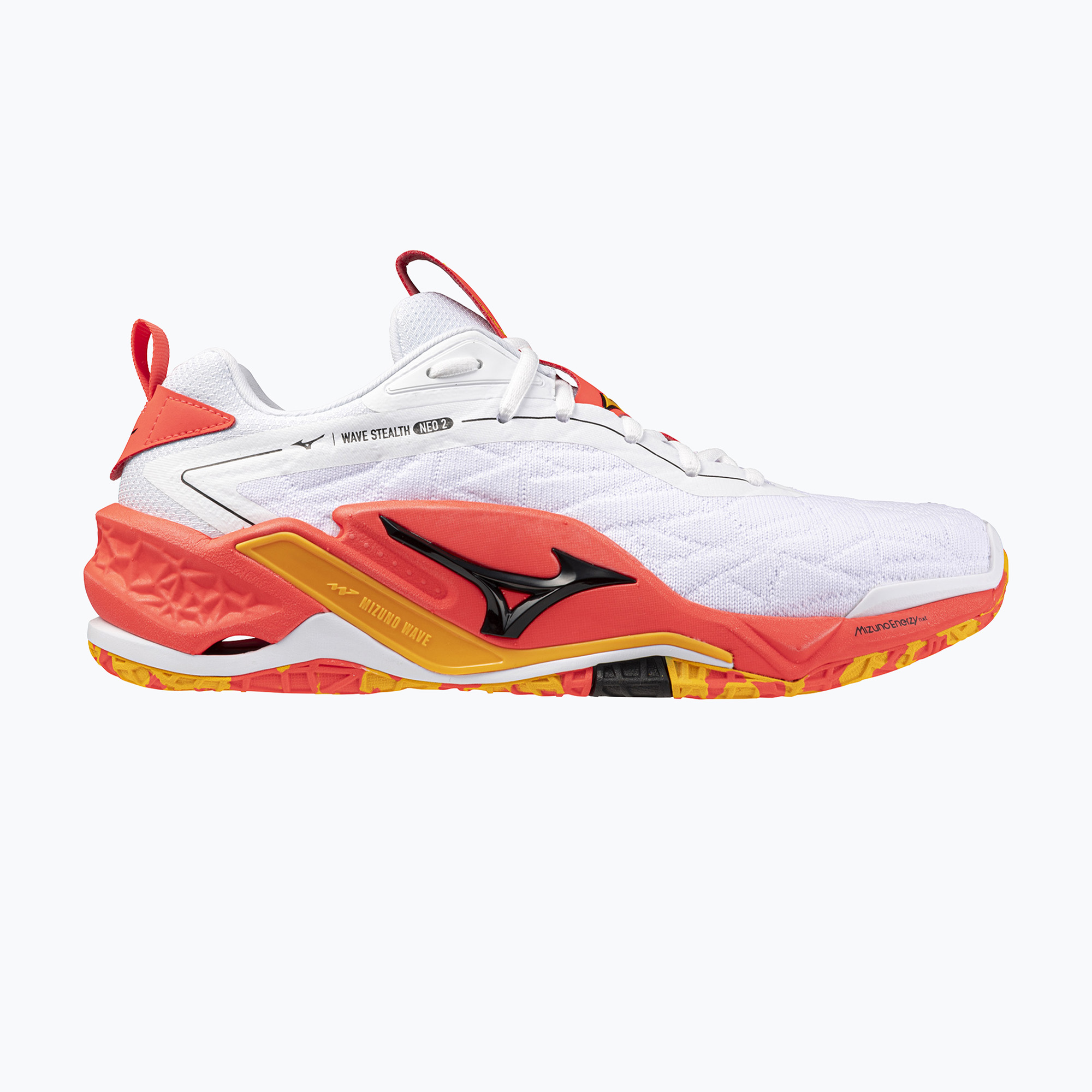 Buty do piłki ręcznej Mizuno Wave Stealth Neo 2 white/flery coral 2/citrus 