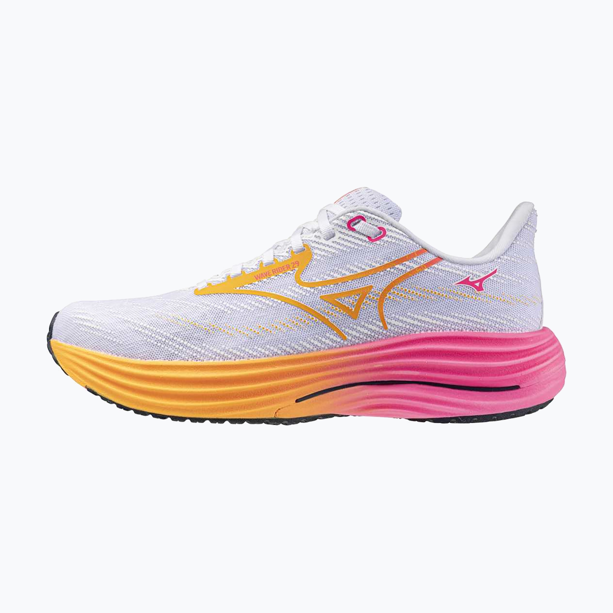 Buty do biegania Mizuno Wave Rider 28 white/tang orange/pink tetra 