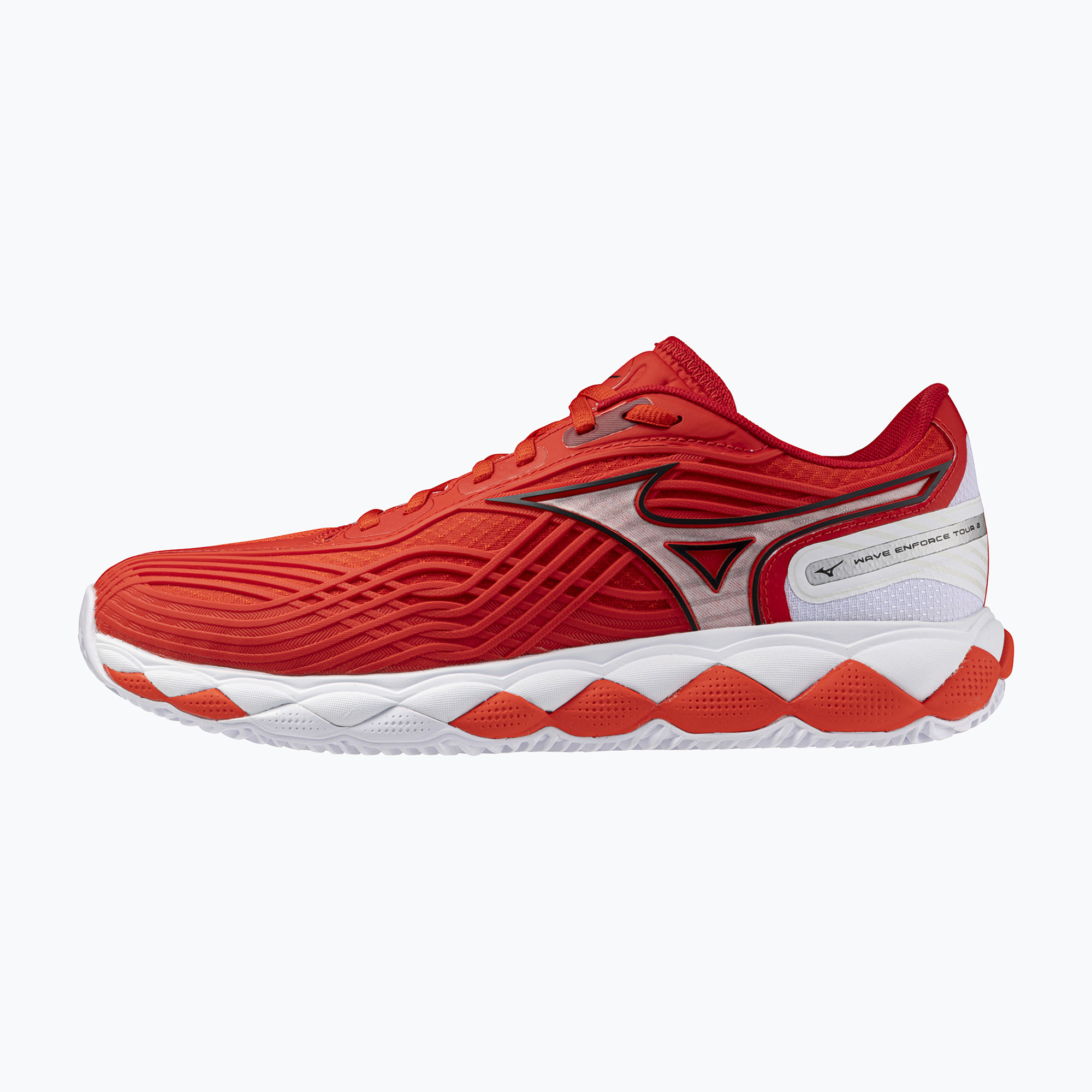 Тенис обувки Mizuno Wave Enforce Tour 2 CC fiery red/white/sun-dried toma