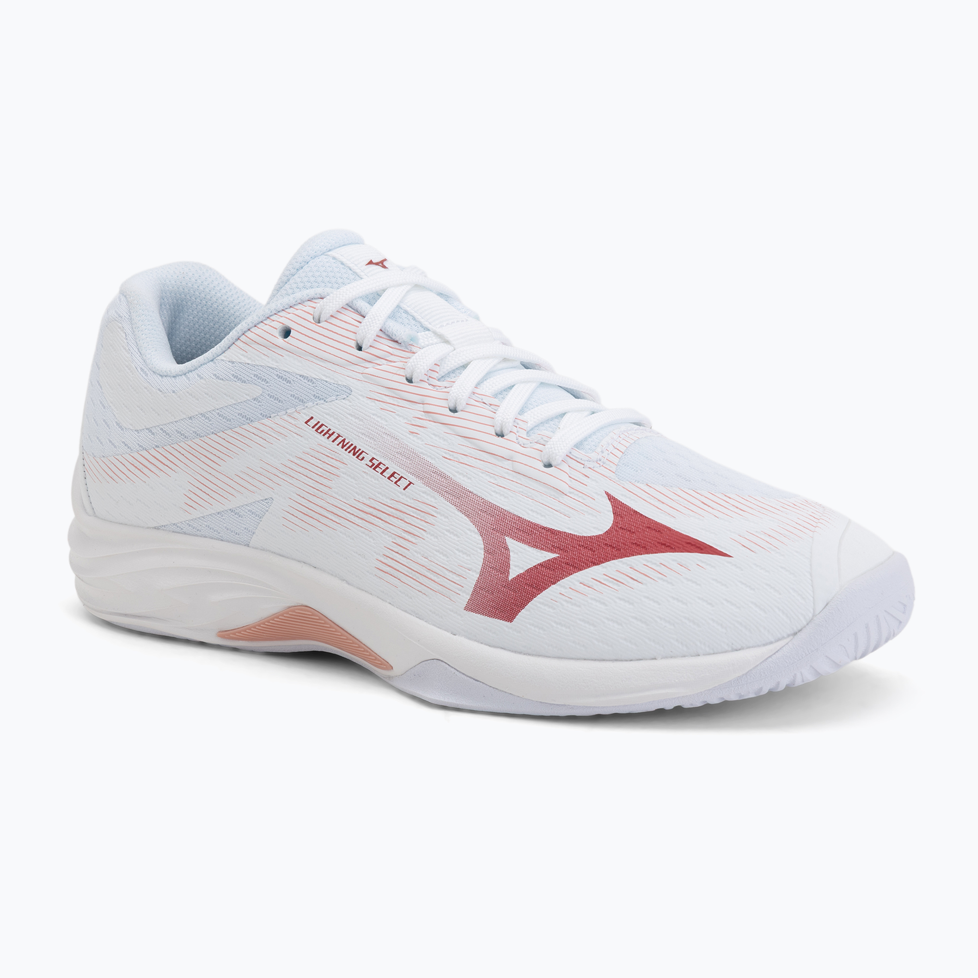 Дамски волейболни обувки Mizuno Lightning Select white/rose elegance/lava falls