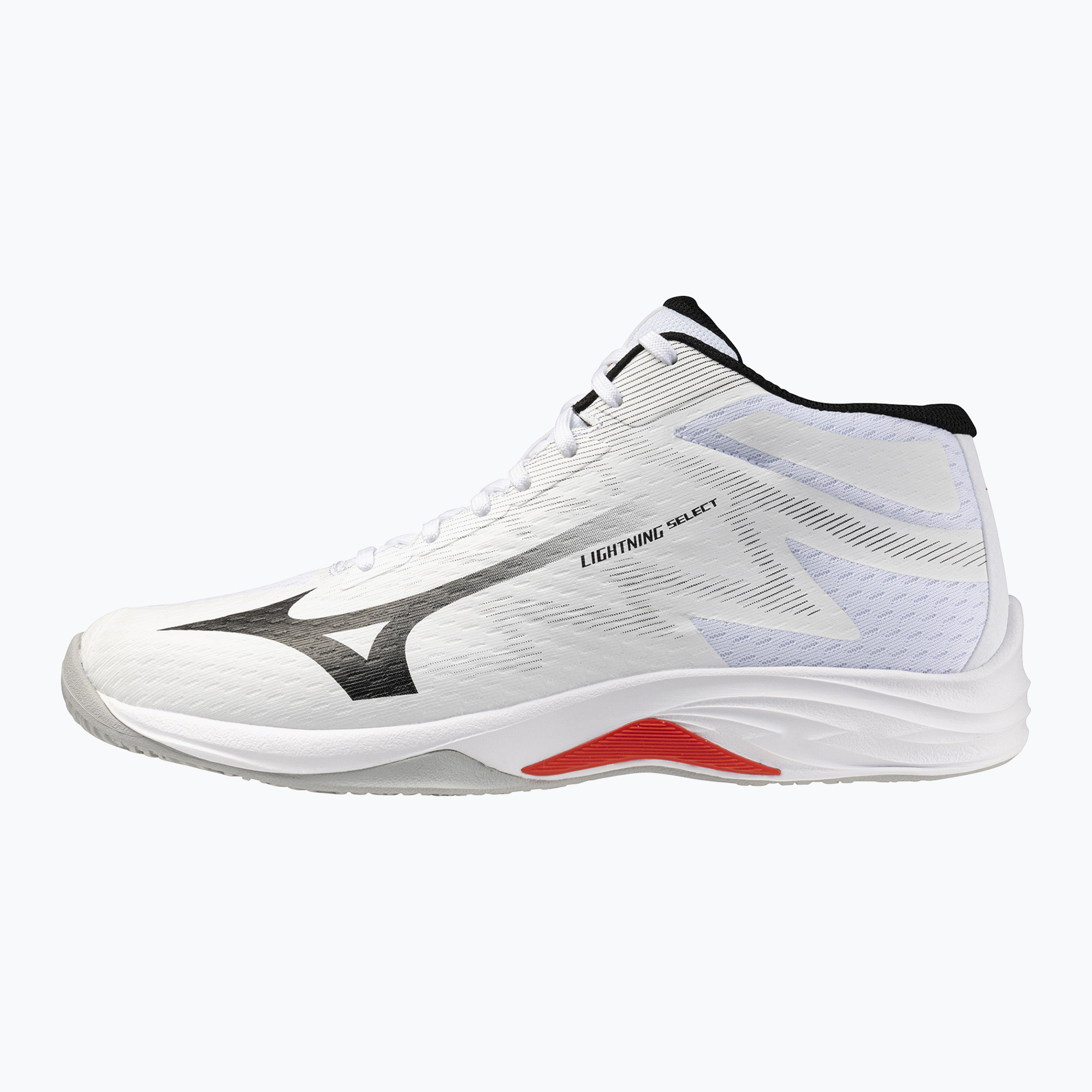 Волейболни обувки Mizuno Lightning Select Mid white/black/fiery red