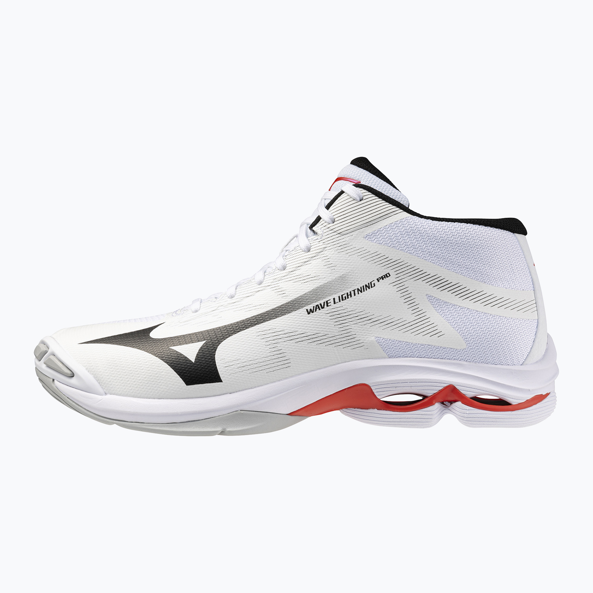Волейболни обувки Mizuno Wave Lightning Pro Mid white/black/fiery red
