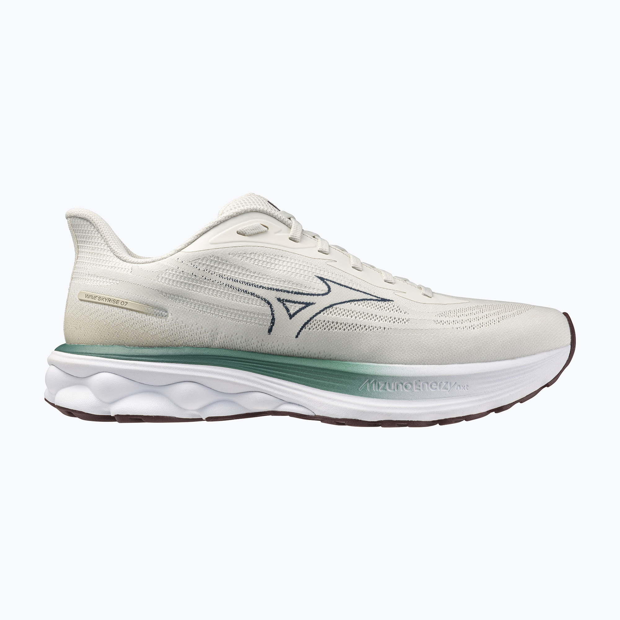 Мъжки обувки за бягане Mizuno Wave Skyrise 7 snow white/north sea/summer sand