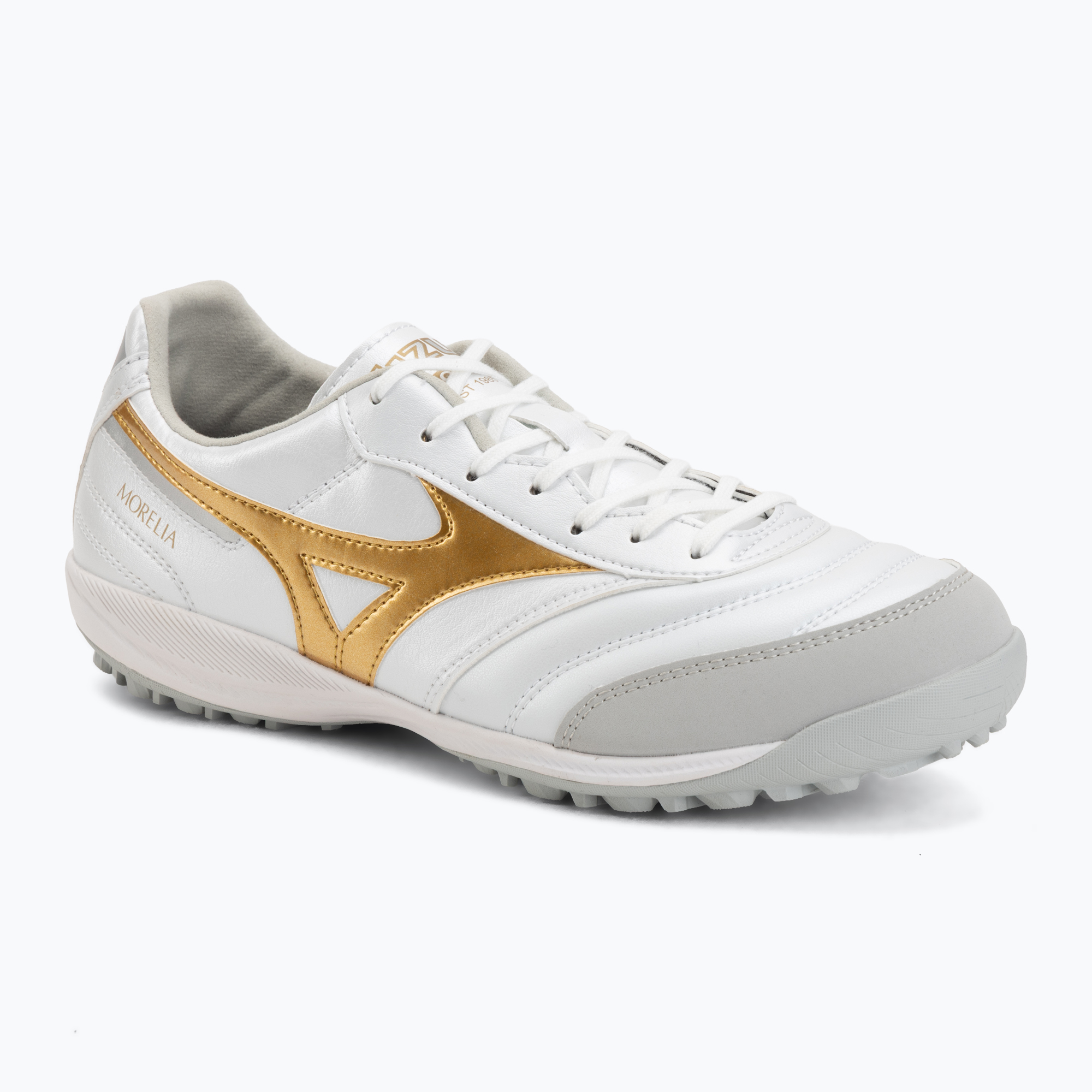 Футболни обувки Mizuno Morelia Sala Pro TF white/football gold/galaxy silver