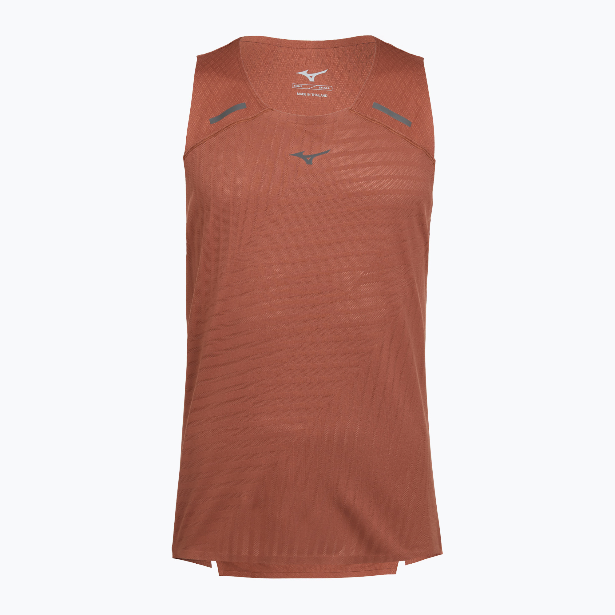 Koszulka do biegania męska Mizuno Tech Light Tank copper brown