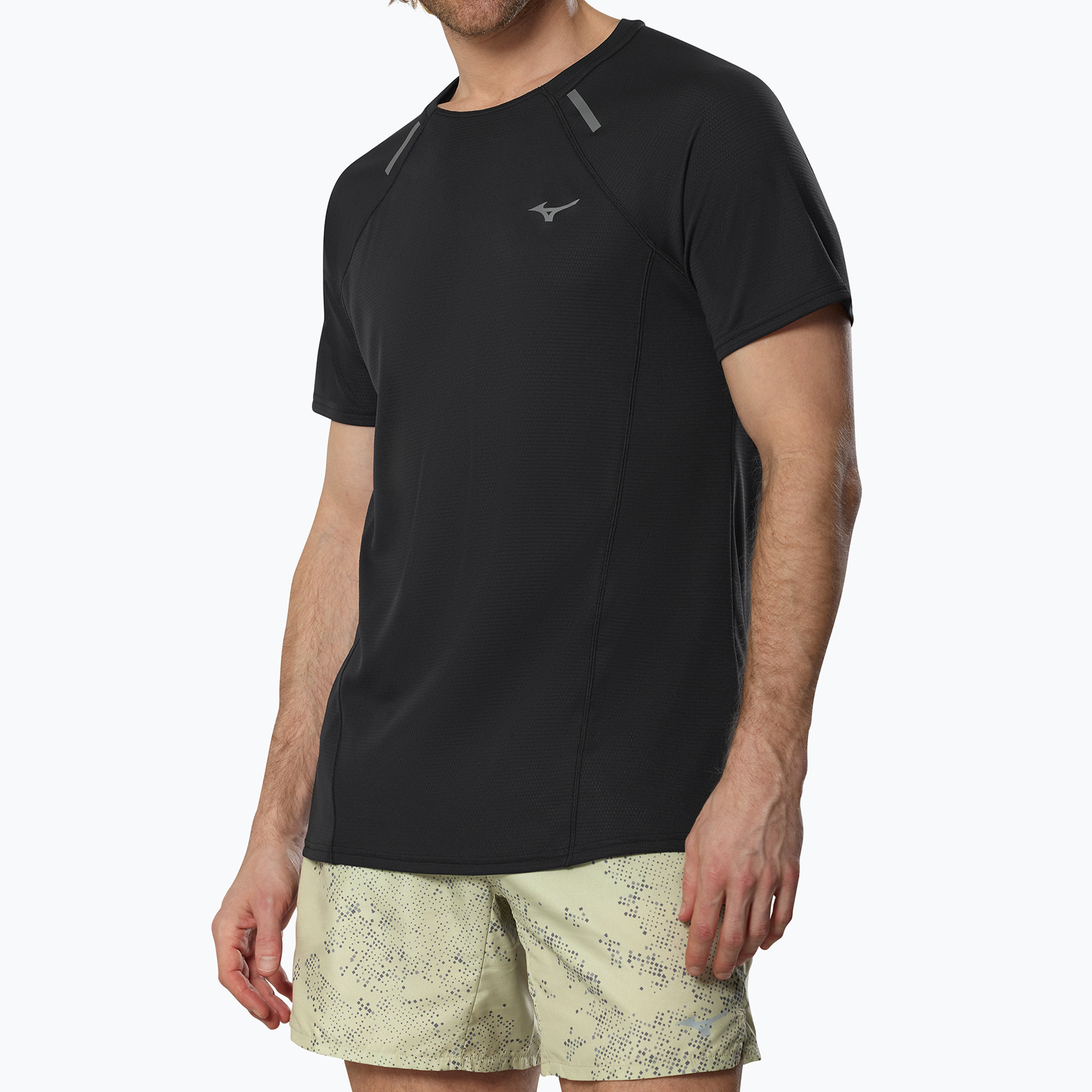 Мъжка тениска за бягане Mizuno Active DryAeroFlow Tee black