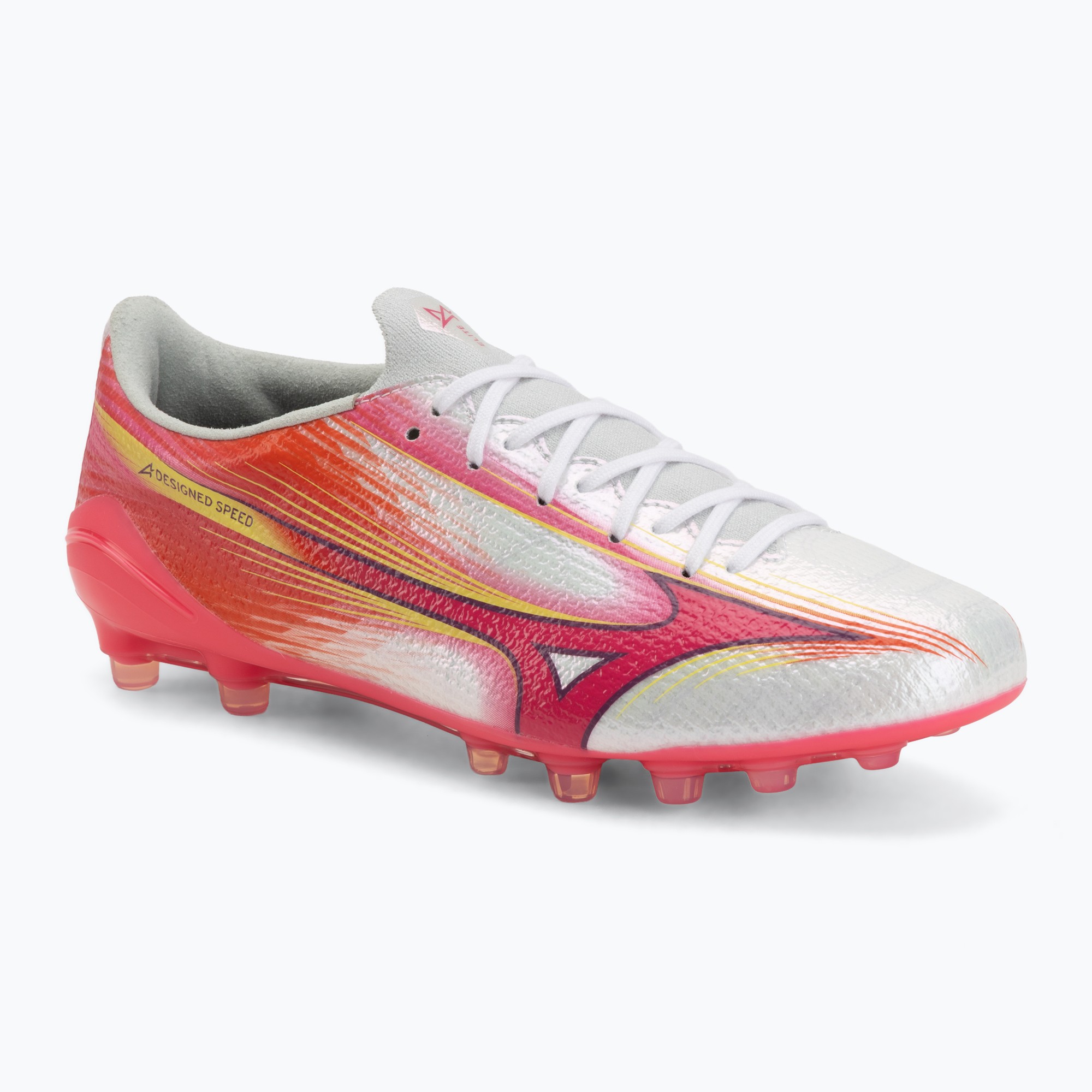 Футболни обувки Mizuno Alfa III Elite AG white/fuchsia purple