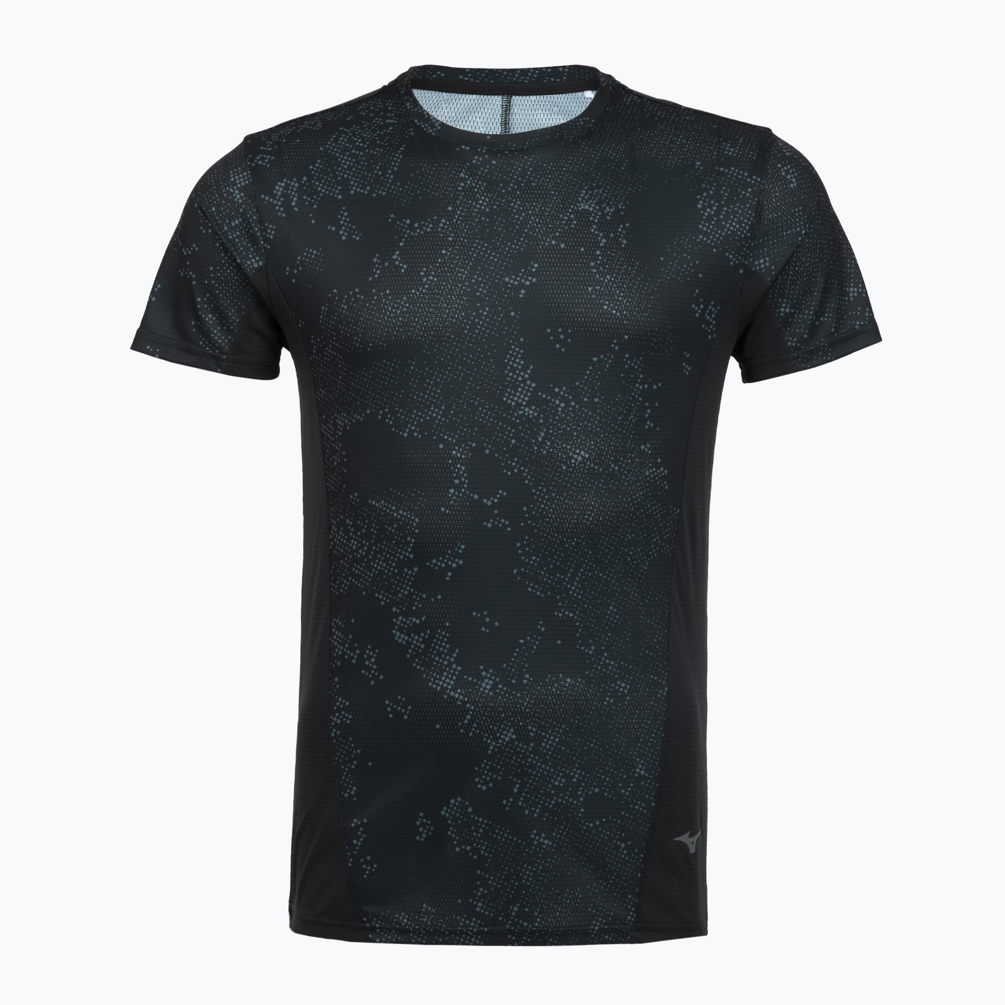 Мъжка тениска за бягане Mizuno Active DryAeroFlow Graphic black/gray