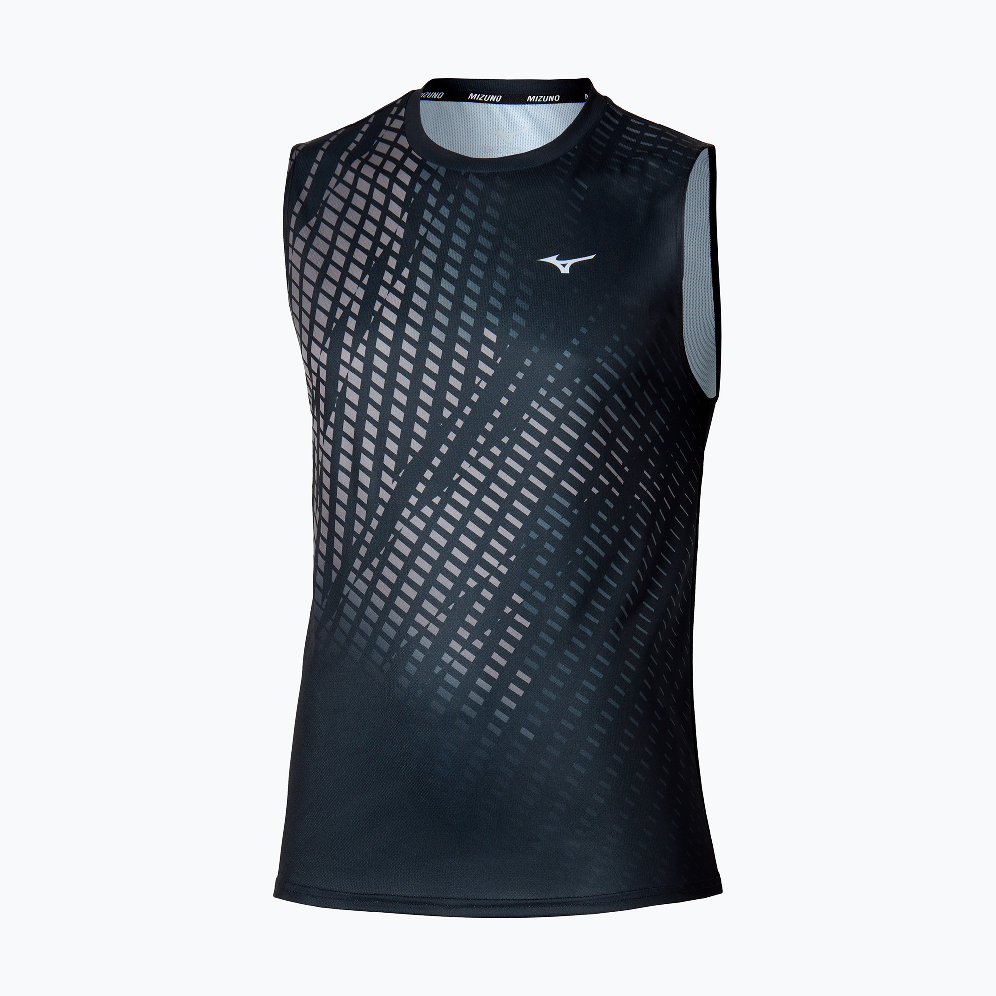 Мъжка тениска за бягане Mizuno Core Graphic Sleeveless black/grey