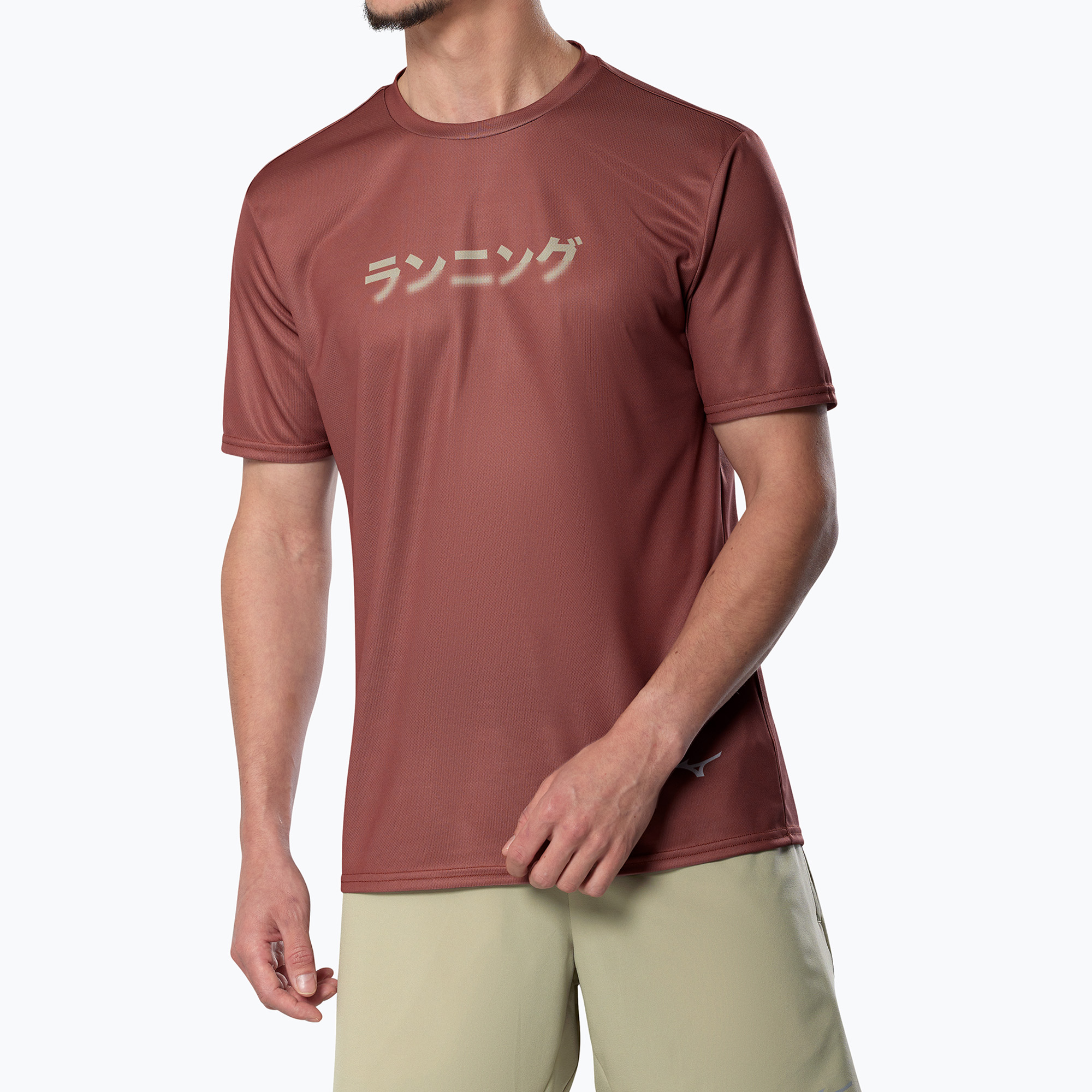 Мъжка тениска за бягане Mizuno Core Graphic Tee copper brown