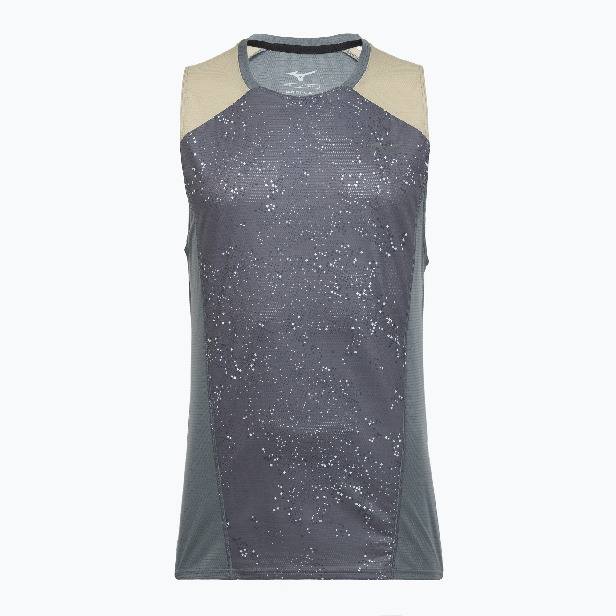 Мъжка тениска за бягане Mizuno Active DryAeroFlow Graphic Tank Top lava smoke