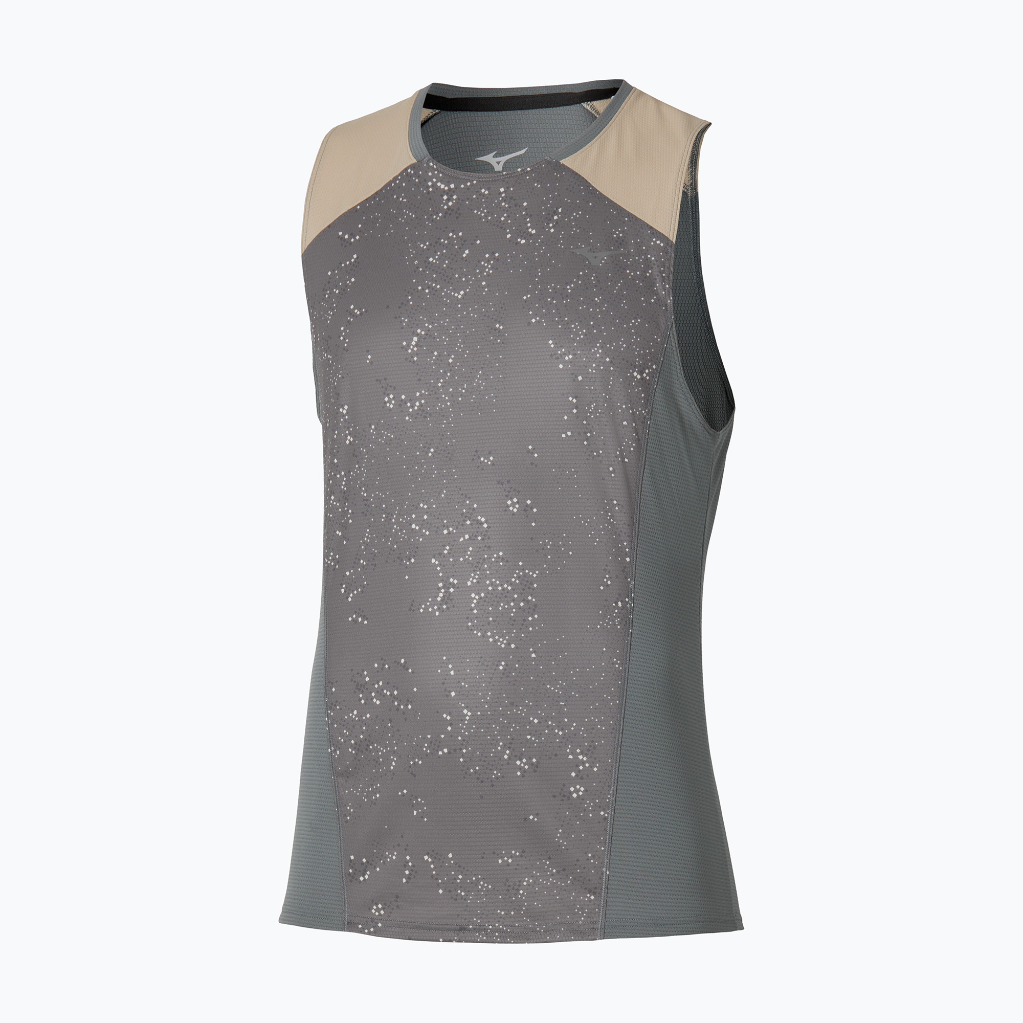 Мъжка тениска за бягане Mizuno Active DryAeroFlow Graphic Tank Top lava smoke
