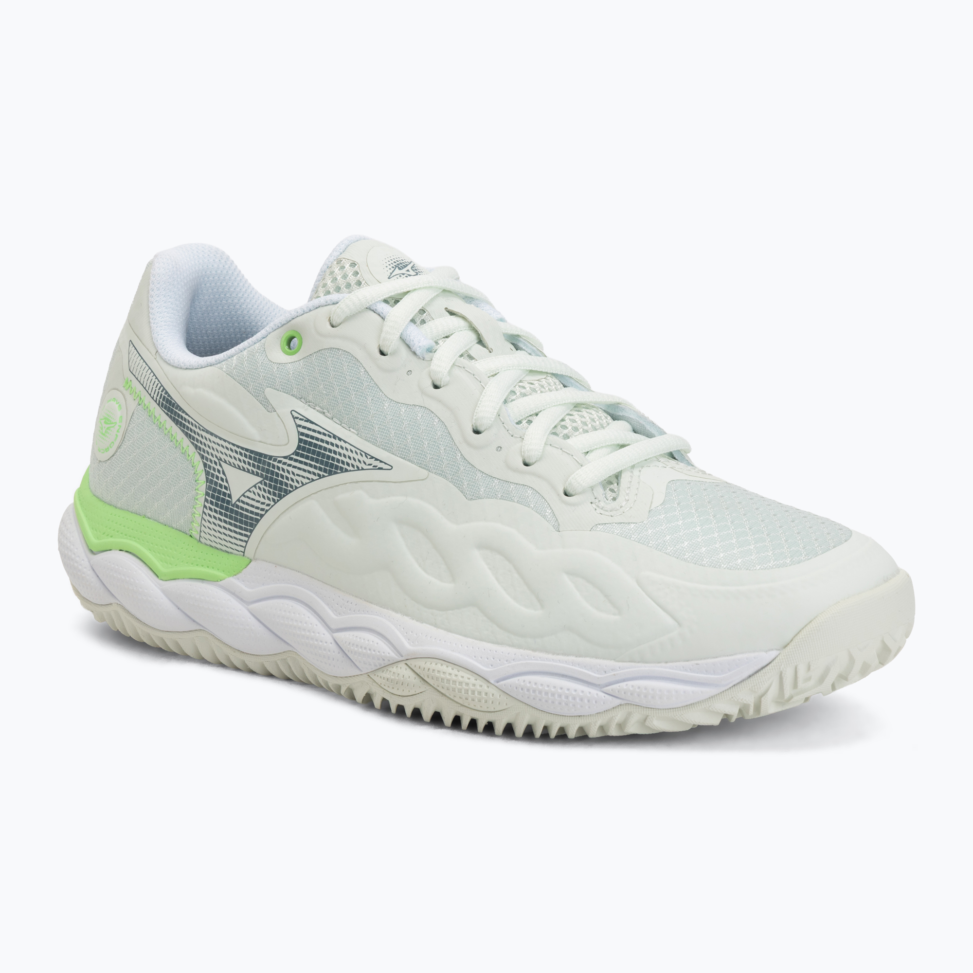 Дамски обувки за падел Mizuno Wave Enforce Court phantom green/white/glowing ap