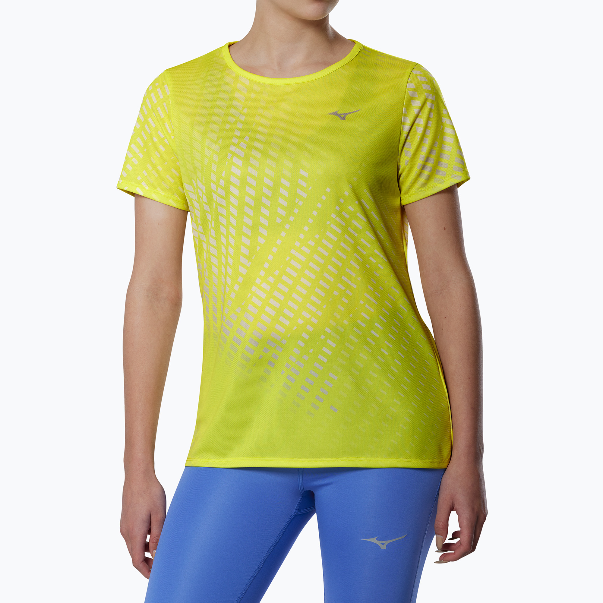 Дамска тениска за бягане Mizuno Core Graphic Tee lightning yellow