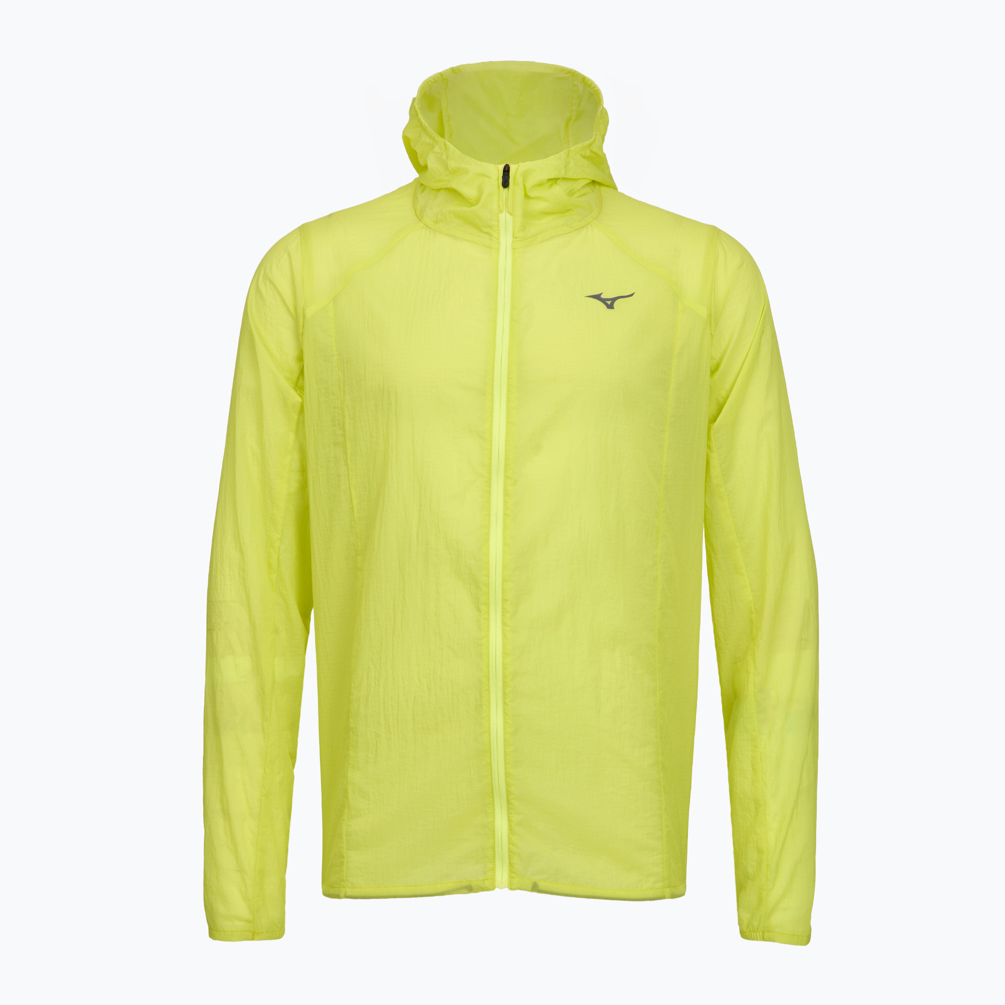 Kurtka do biegania męska Mizuno Tech Light Hooded lightning yellow
