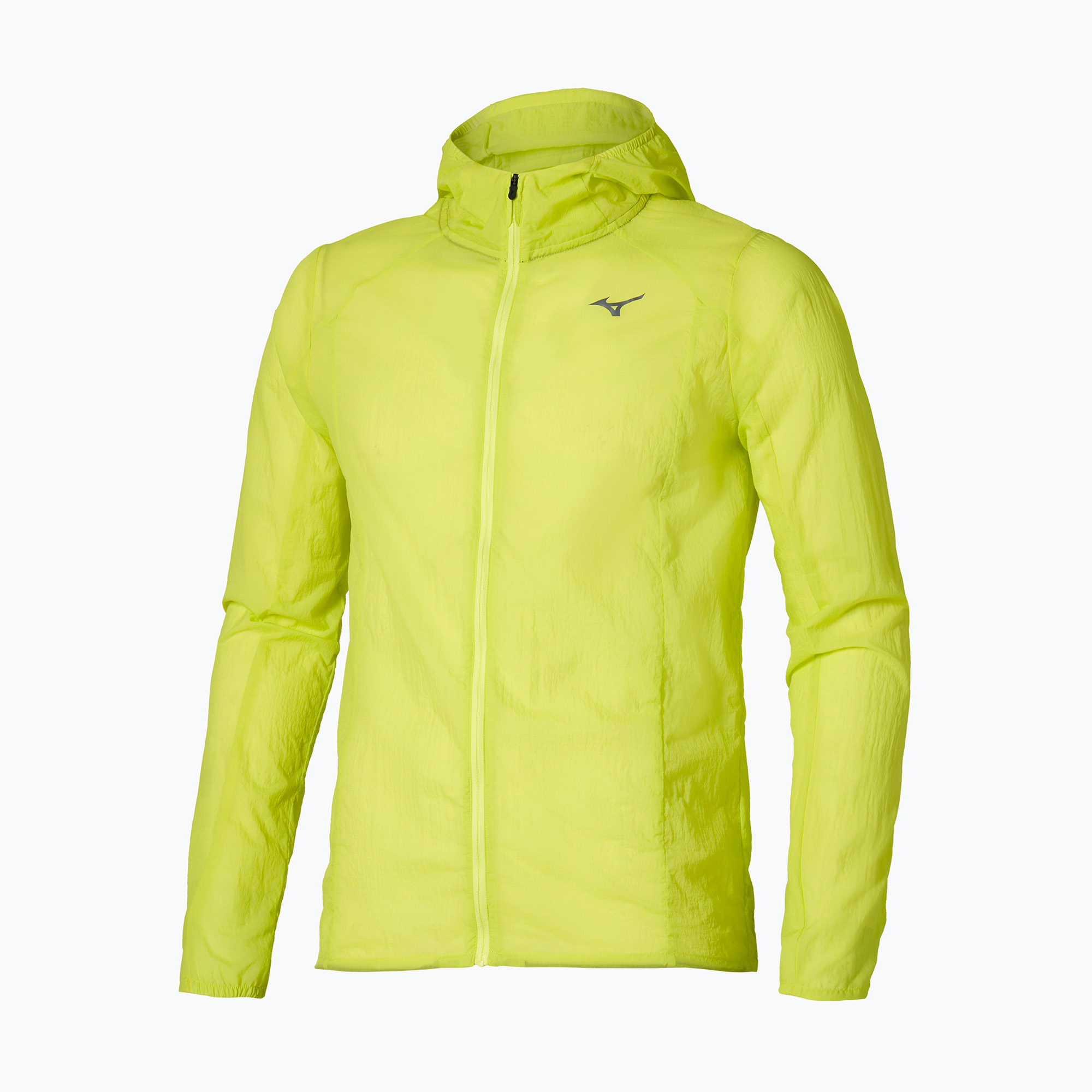 Kurtka do biegania męska Mizuno Tech Light Hooded lightning yellow 