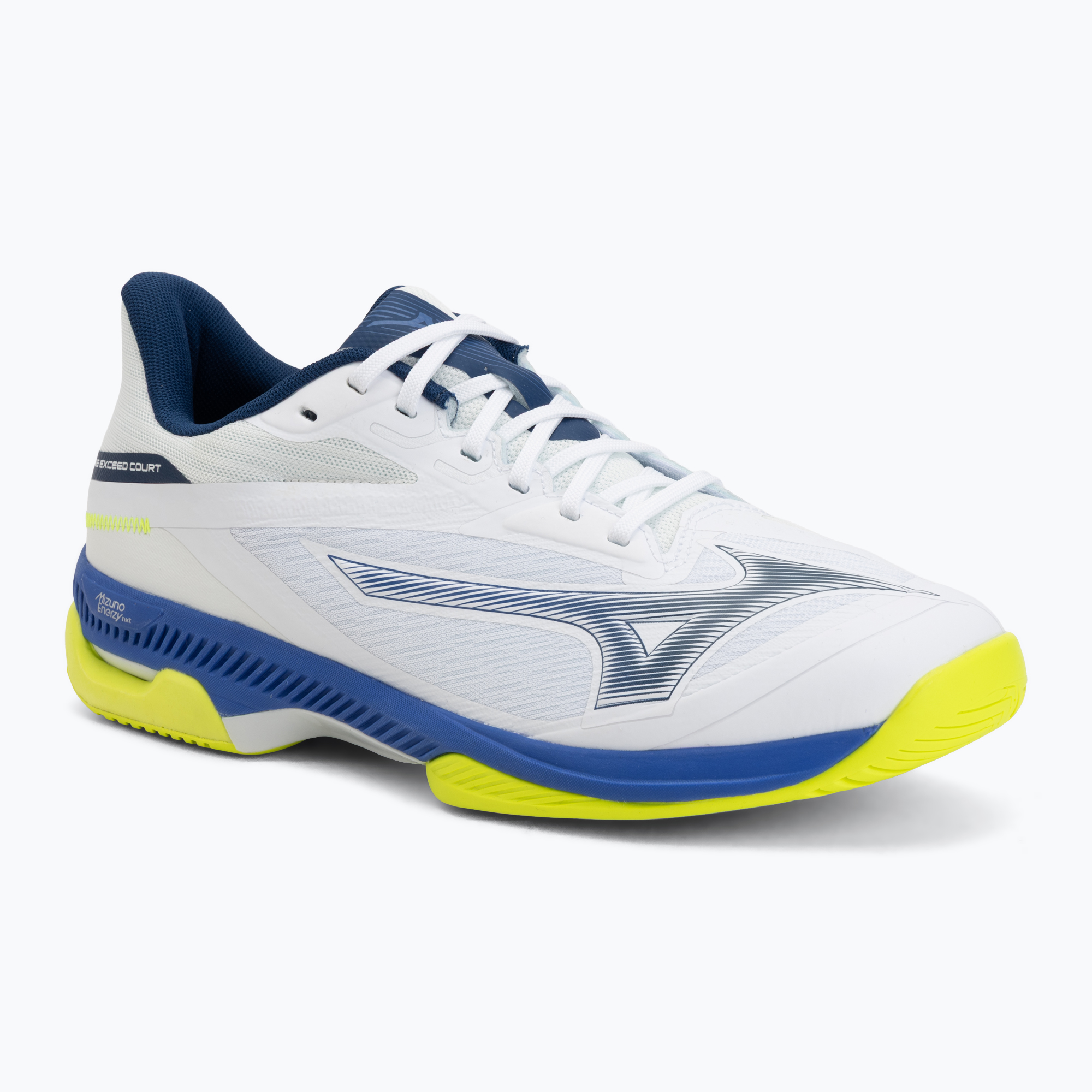 Тенис обувки Mizuno Wave Exceed Court AC white/dazzling blue/lightning
