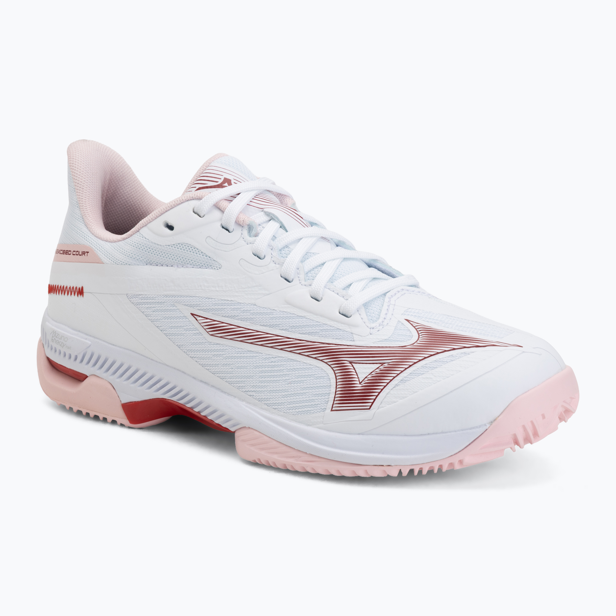 Дамски тенис обувки Mizuno Wave Exceed Court CC white/pinkesque/barbados cherry