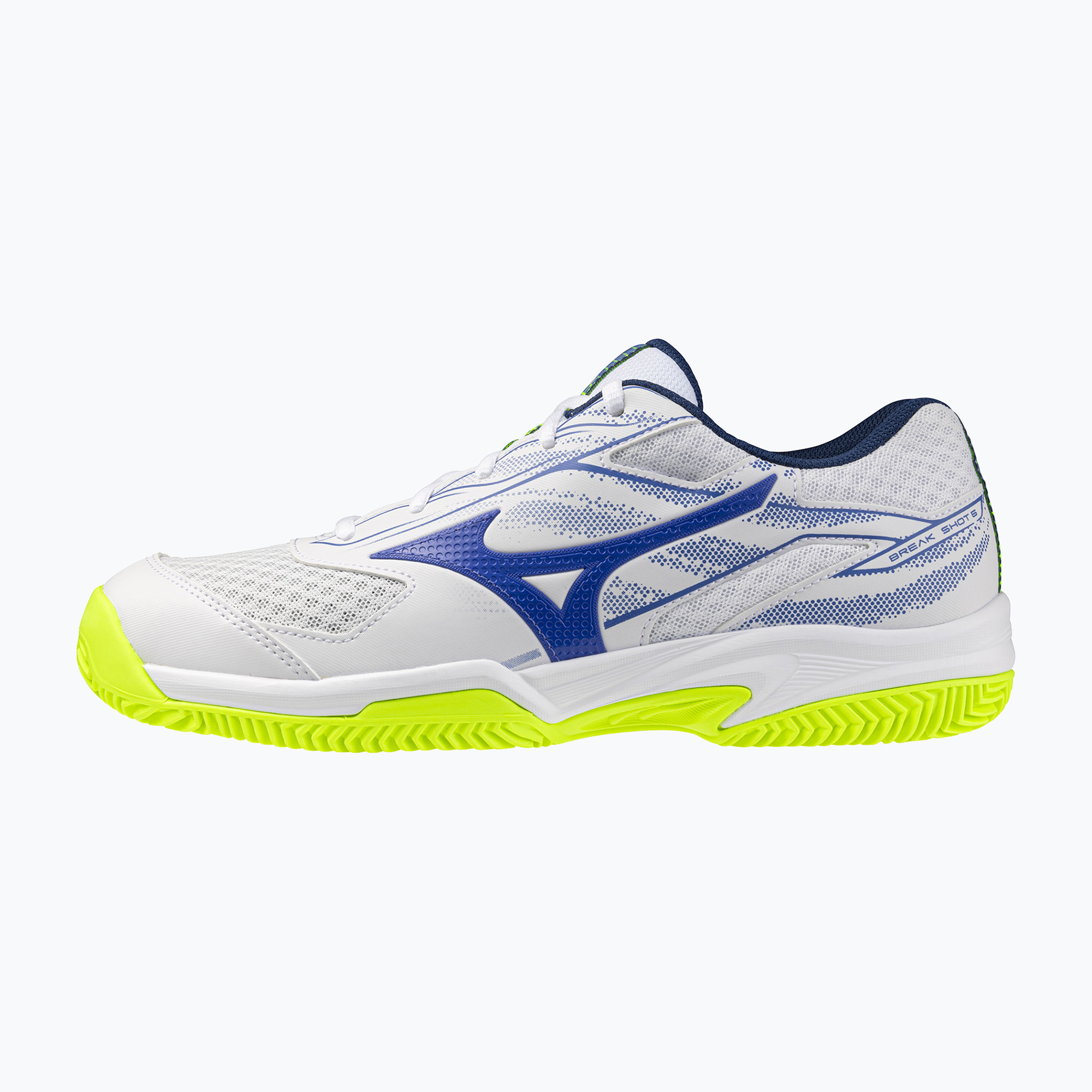 Мъжки тенис обувки Mizuno Break Shot 5 CC white/dazzling blue/lightning