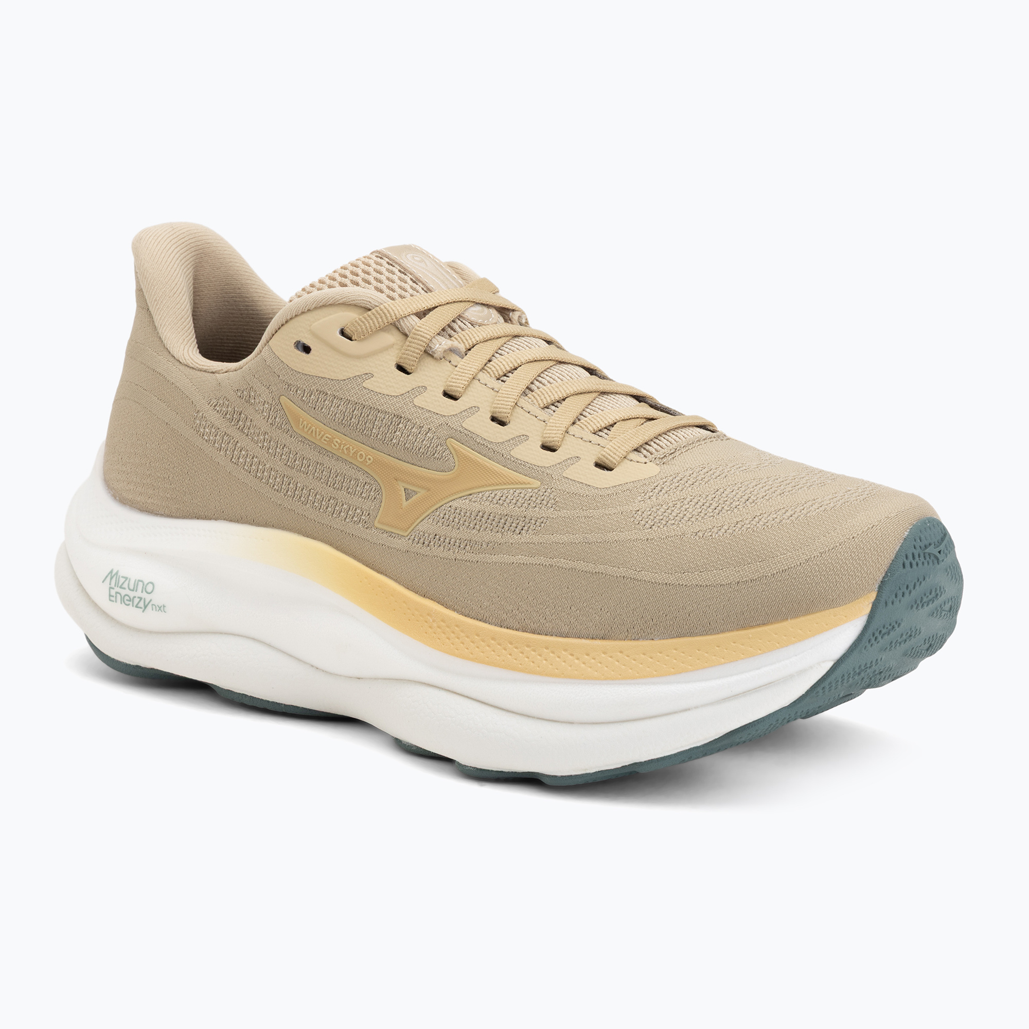Buty do biegania męskie Mizuno Wave Sky 9 pale khaki/curds&whey/ curds&white 