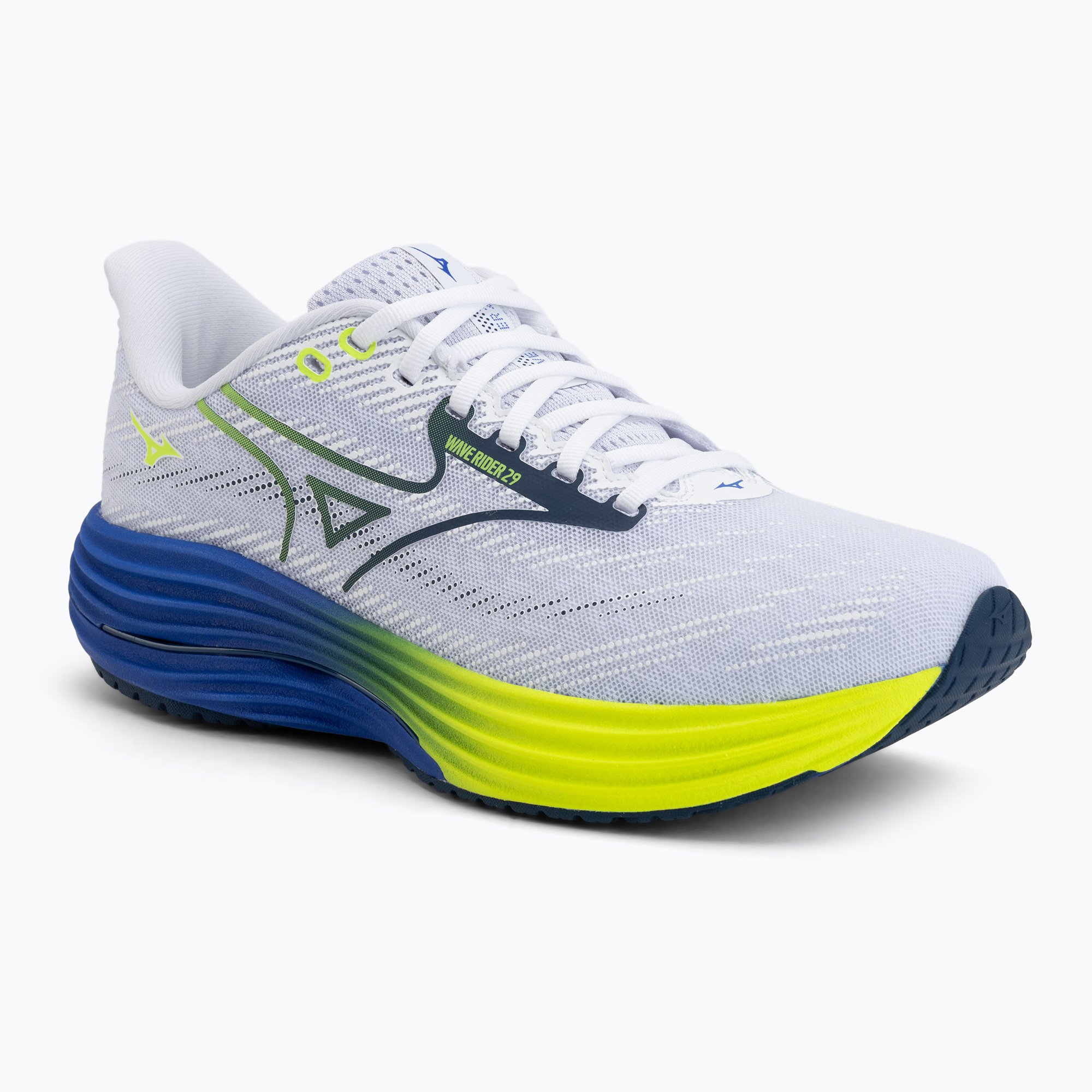 Buty do biegania męskie Mizuno Wave Rider 29 estate blue/white/lighning yellow 