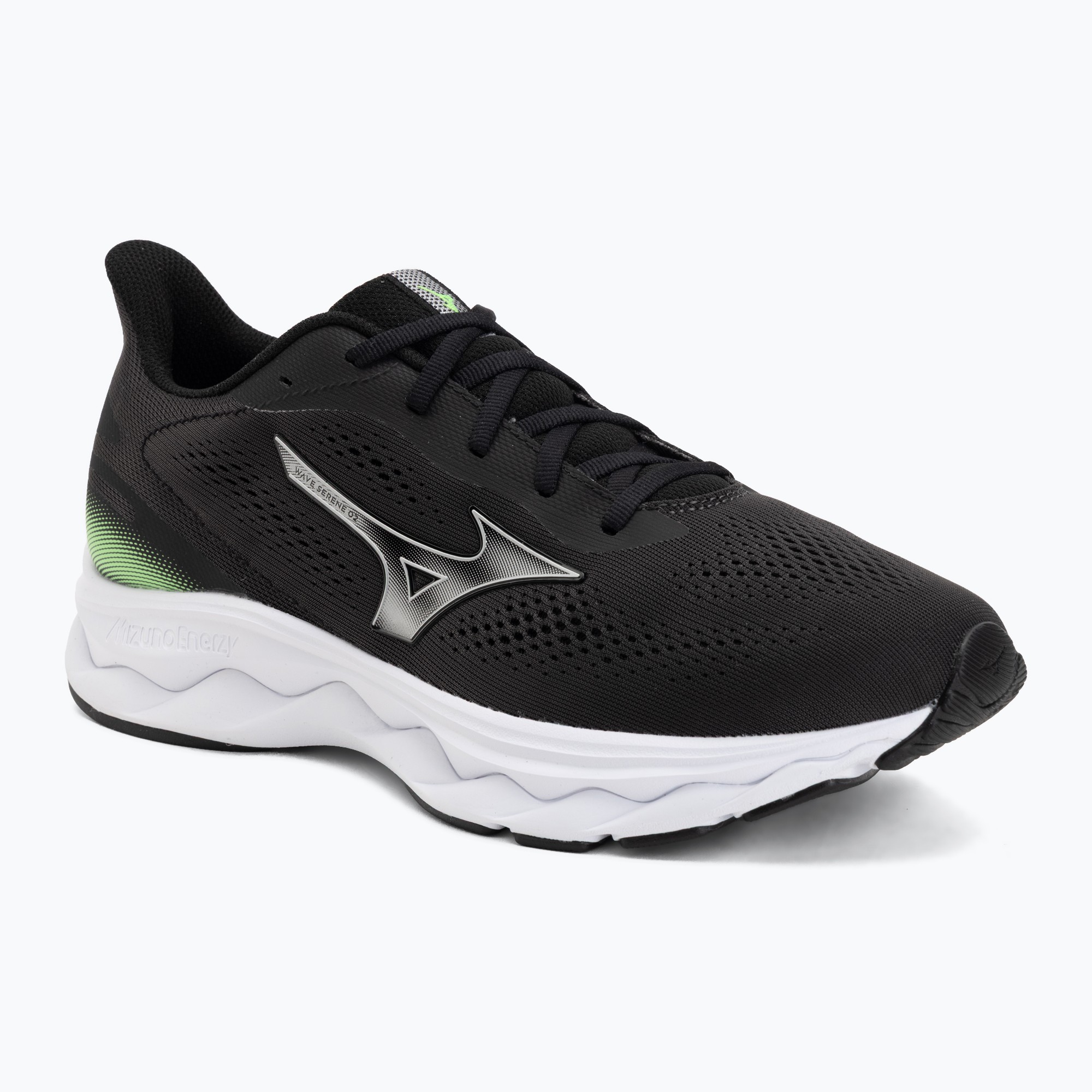 Încălțăminte de alergare pentru bărbați Mizuno Wave Serene 2 black/silver/glowing apple