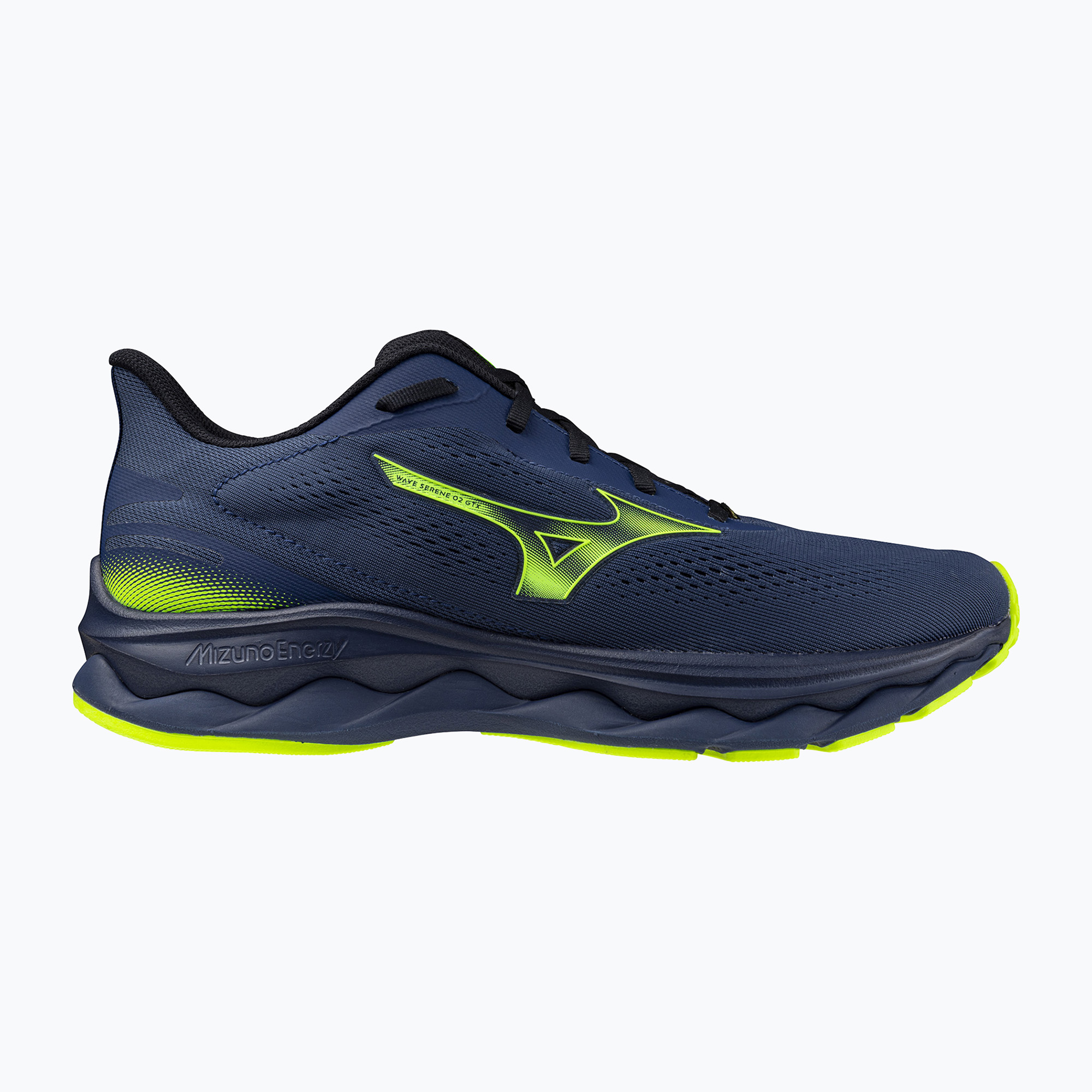 Buty do biegania męskie Mizuno Wave Serene 2 GTX estate blue/lightning yellow 