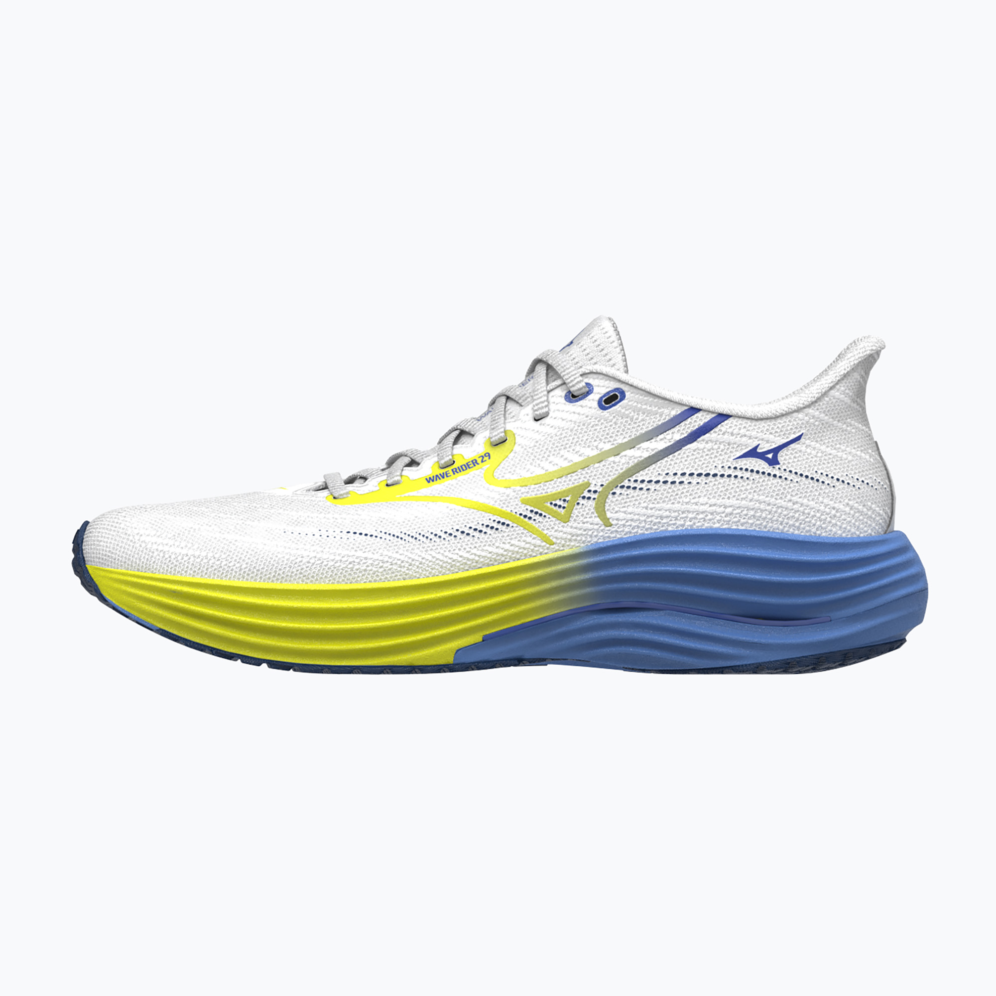 Buty do biegania damskie Mizuno Wave Rider 29 white/lightning yellow/ultramarine 