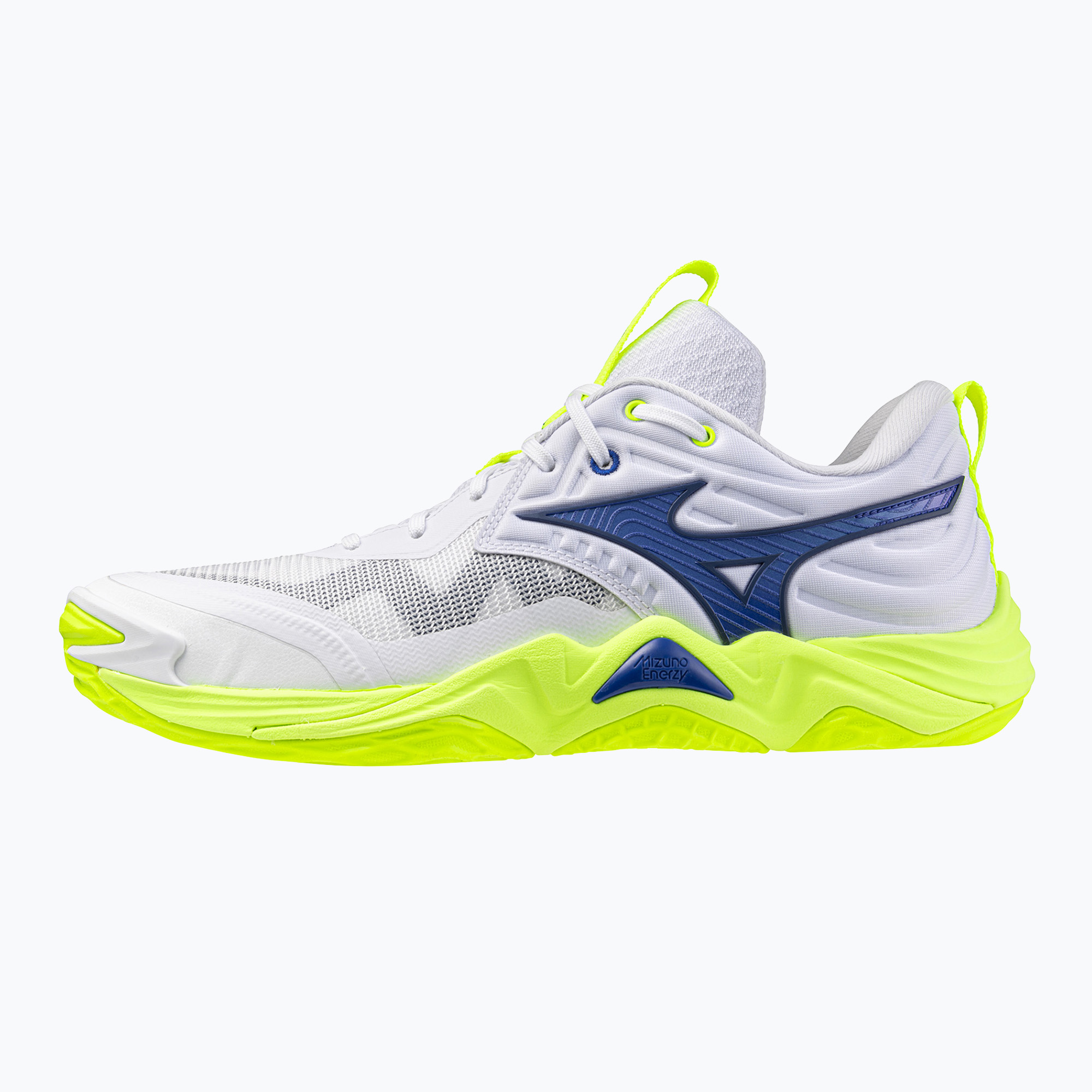 Обувки за волейбол Mizuno Wave Momentum Elite white/lightning yellow/dazzling blue