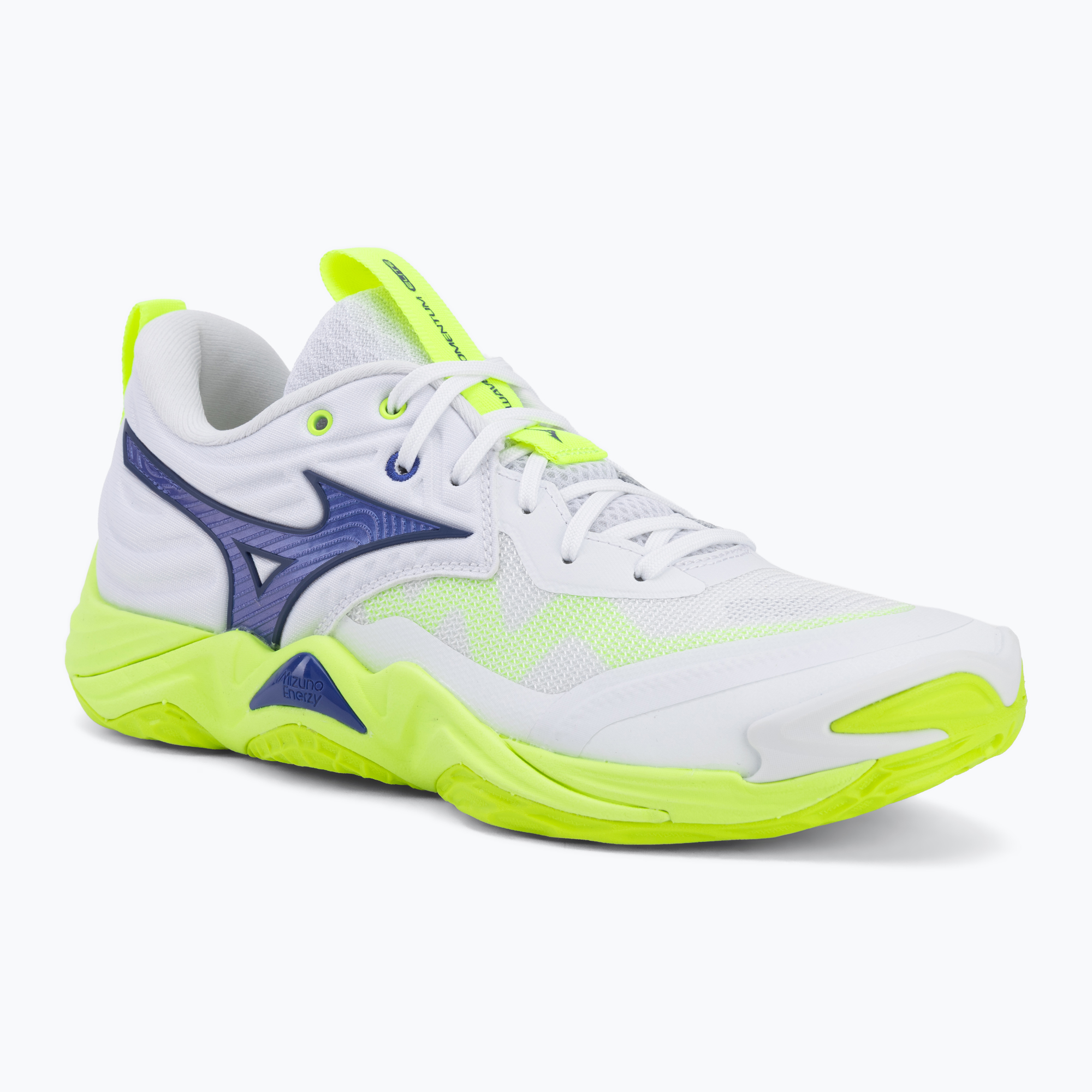 Обувки за волейбол Mizuno Wave Momentum Elite white/lightning yellow/dazzling blue