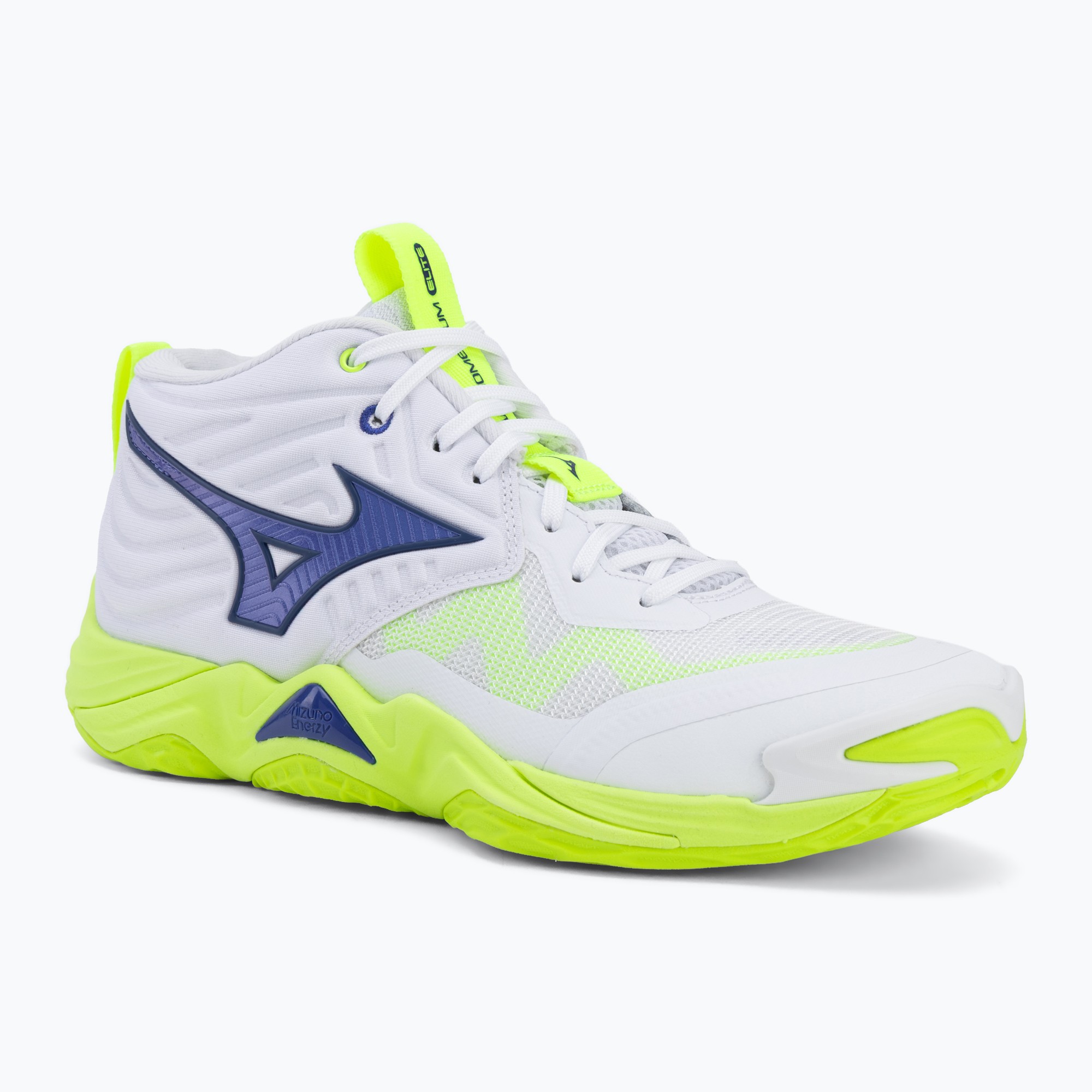 Обувки за волейбол Mizuno Wave Momentum Elite Mid white/lightning yellow/dazzling blue