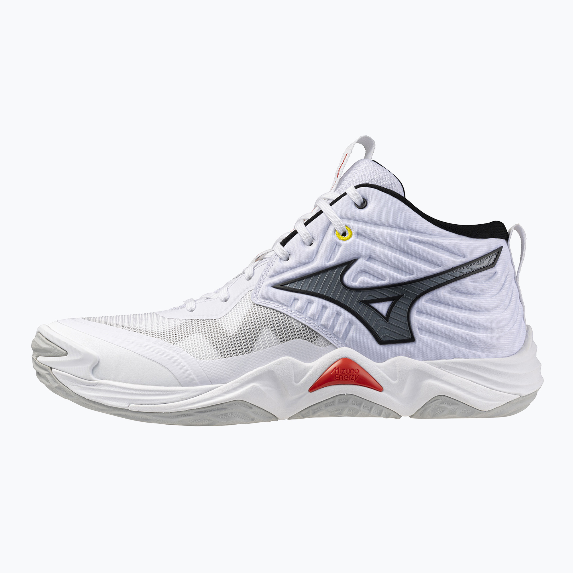Обувки за волейбол Mizuno Wave Momentum Elite Mid white/black/fiery red