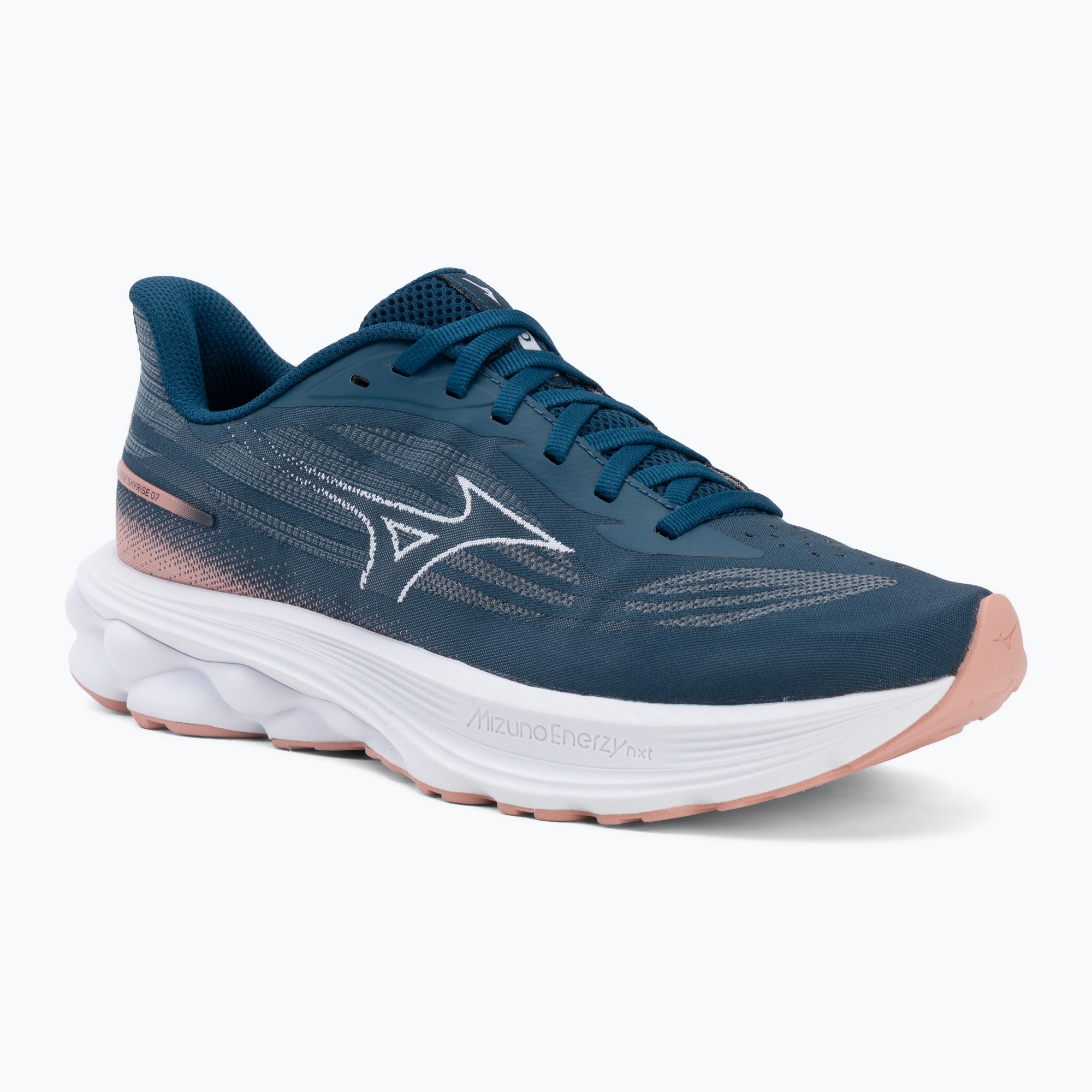 Încălțăminte de alergare pentru femei Mizuno Wave Skyrise 7 sailor blue/white/rose elegance