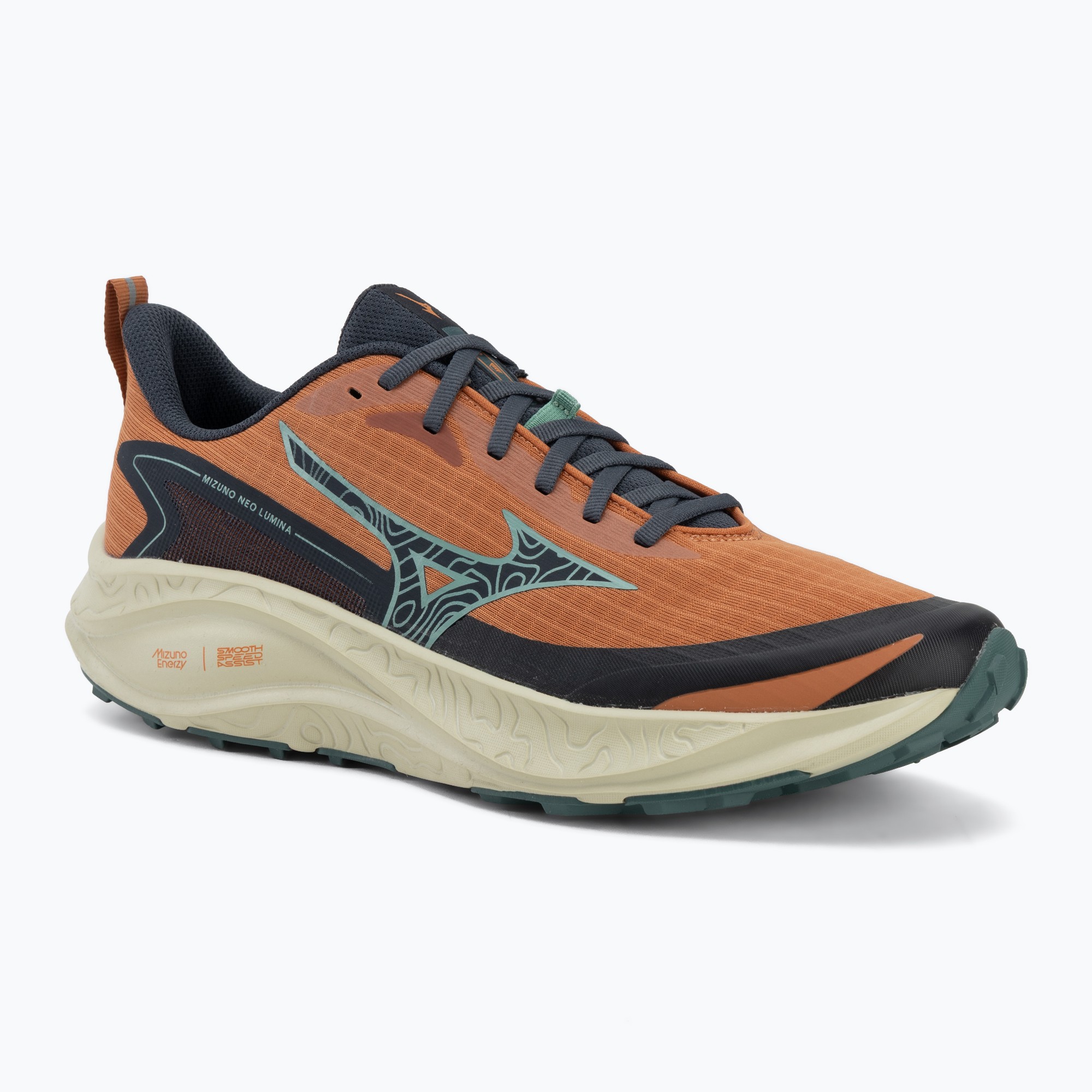 Мъжки обувки за бягане Mizuno Neo Lumina sunburn/gobling green/summer sand